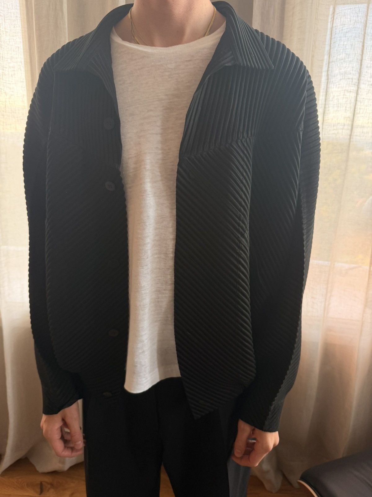 Homme Plisse Issey Miyake Plisse jacket w/ pockets Size US M / EU 48-50 / 2 - 2 Thumbnail