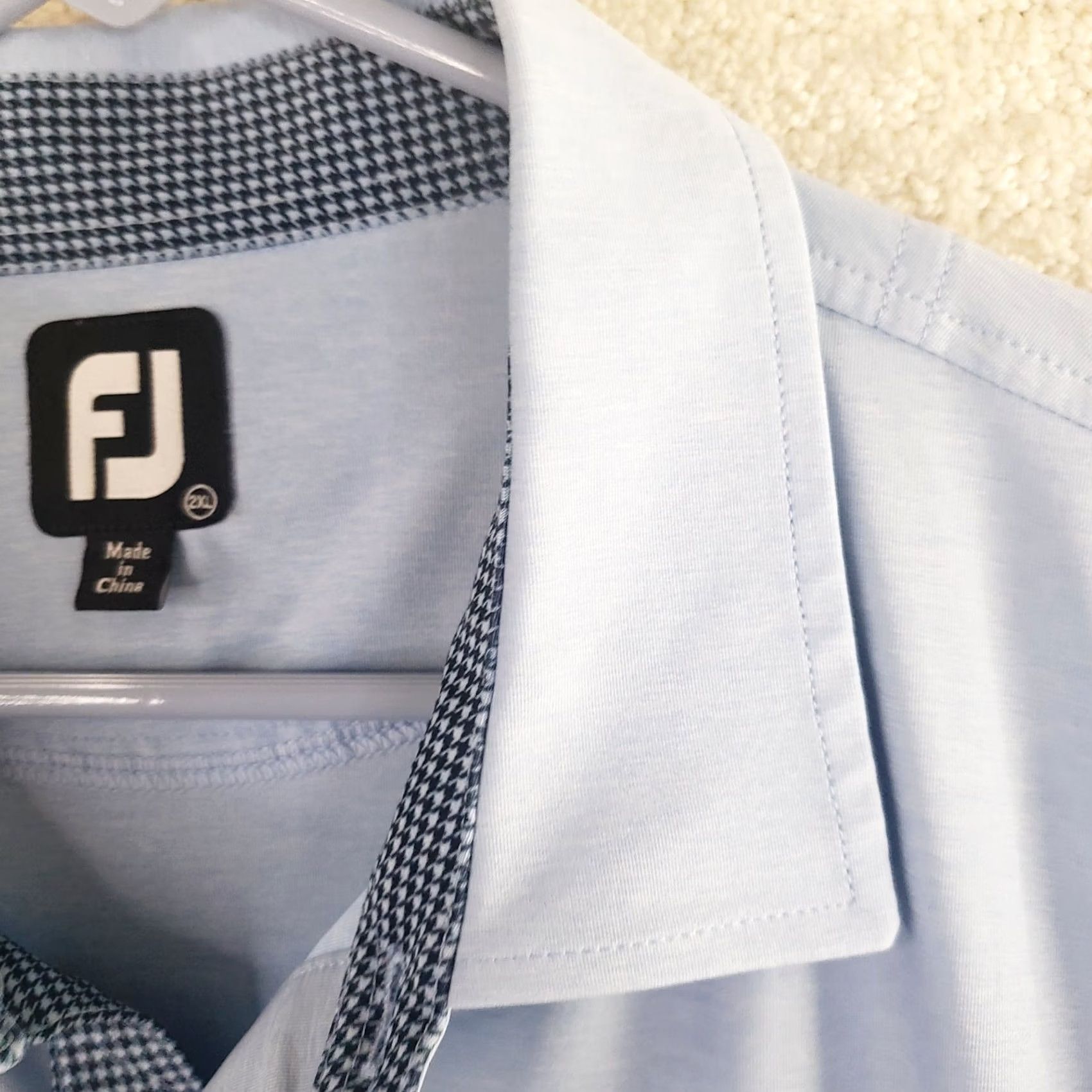 Footjoy FootJoy Polo Shirt Mens 2XL Blue Golf Performance Excellent! Size US XXL / EU 58 / 5 - 6 Thumbnail
