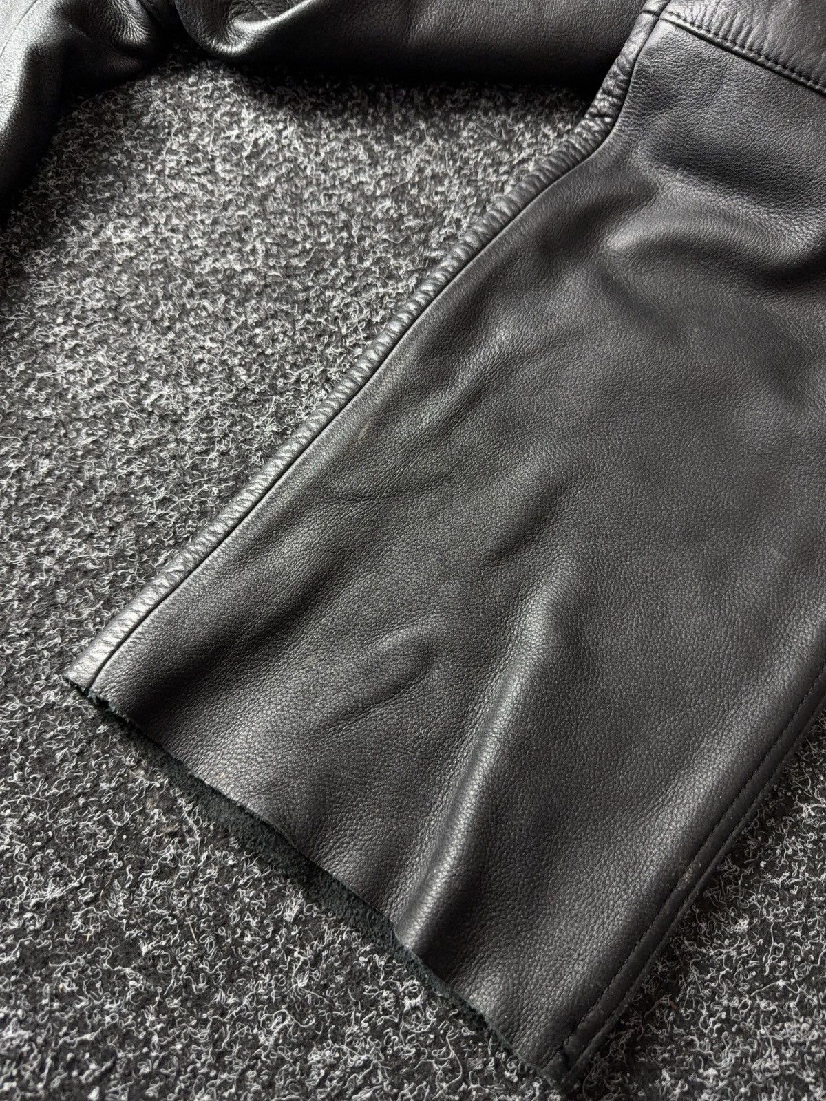 Genuine Leather 00s Racing Moto Biker Rock Punk Chrome Style Leather Pants Size US 32 / EU 48 - 13 Thumbnail