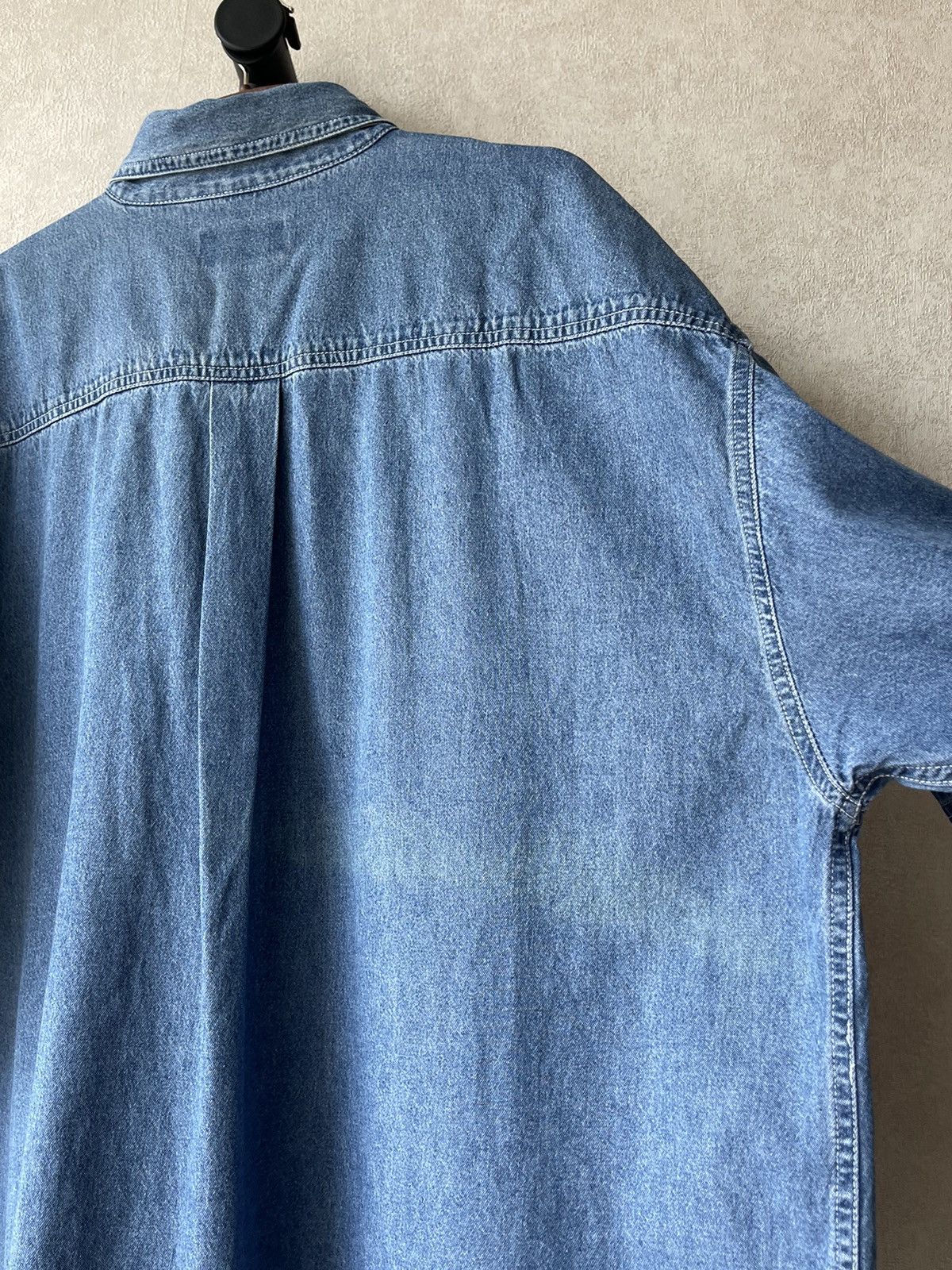Warner Bros 90s Vintage Flintstones Embroidery Button Up Denim Shirt Size US XL / EU 56 / 4 - 15 Thumbnail