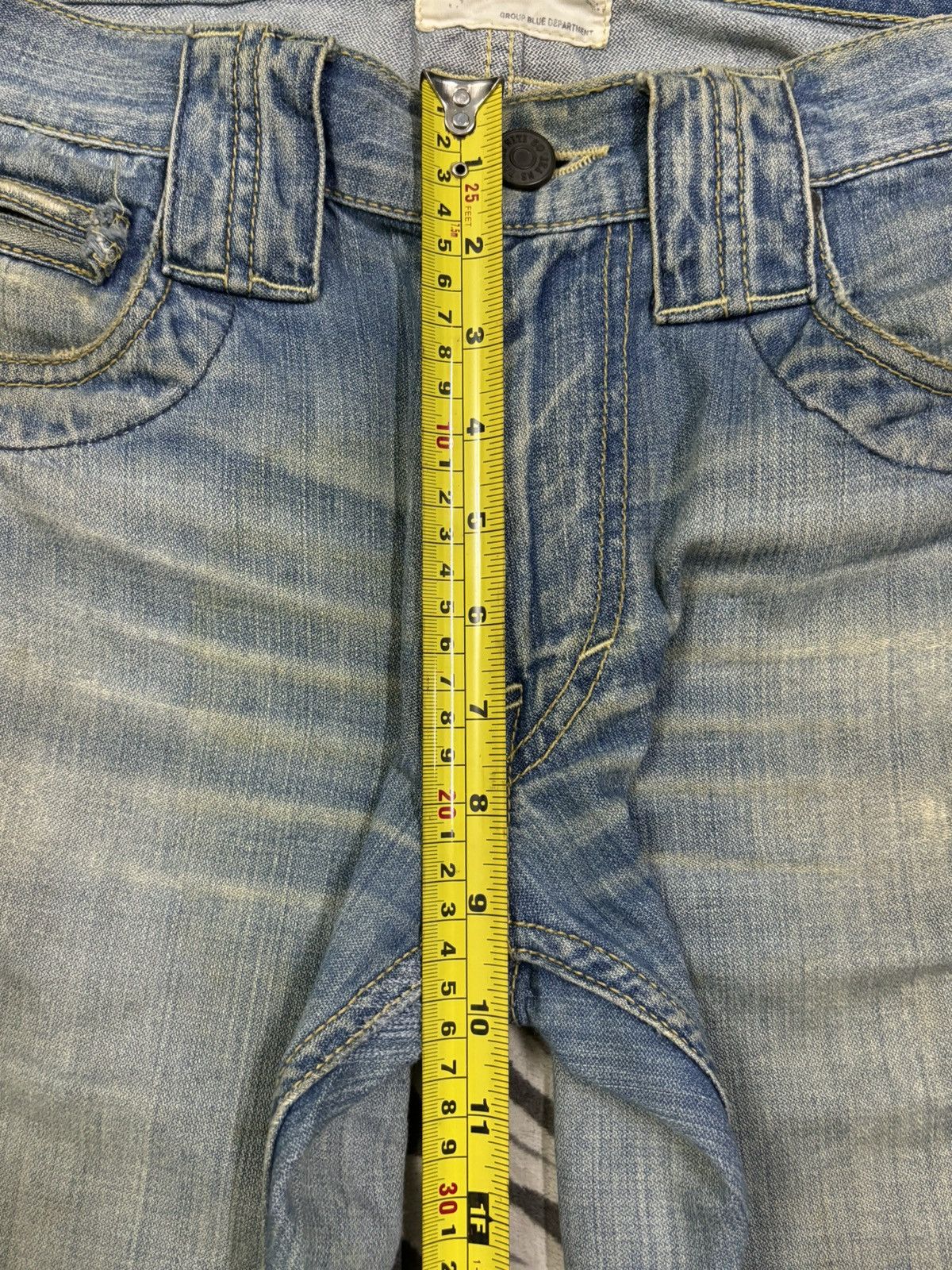 Tornado Mart Vintage Taverniti Sacha Mud Wash Flare Distressed Jeans Size US 32 / EU 48 - 19 Thumbnail