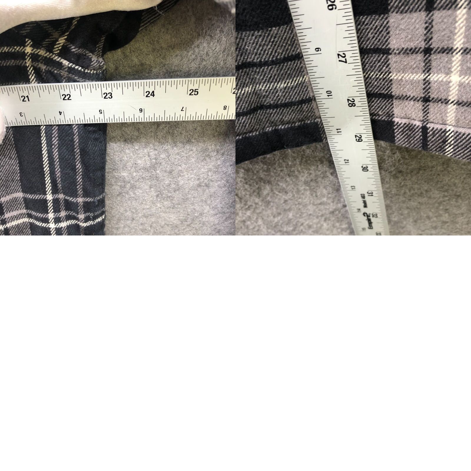 H&M H&M Shacket Mens M Relaxed Fit Gray Plaid Flannel Jacket Padded Overshirt Size US M / EU 48-50 / 2 - 8 Thumbnail