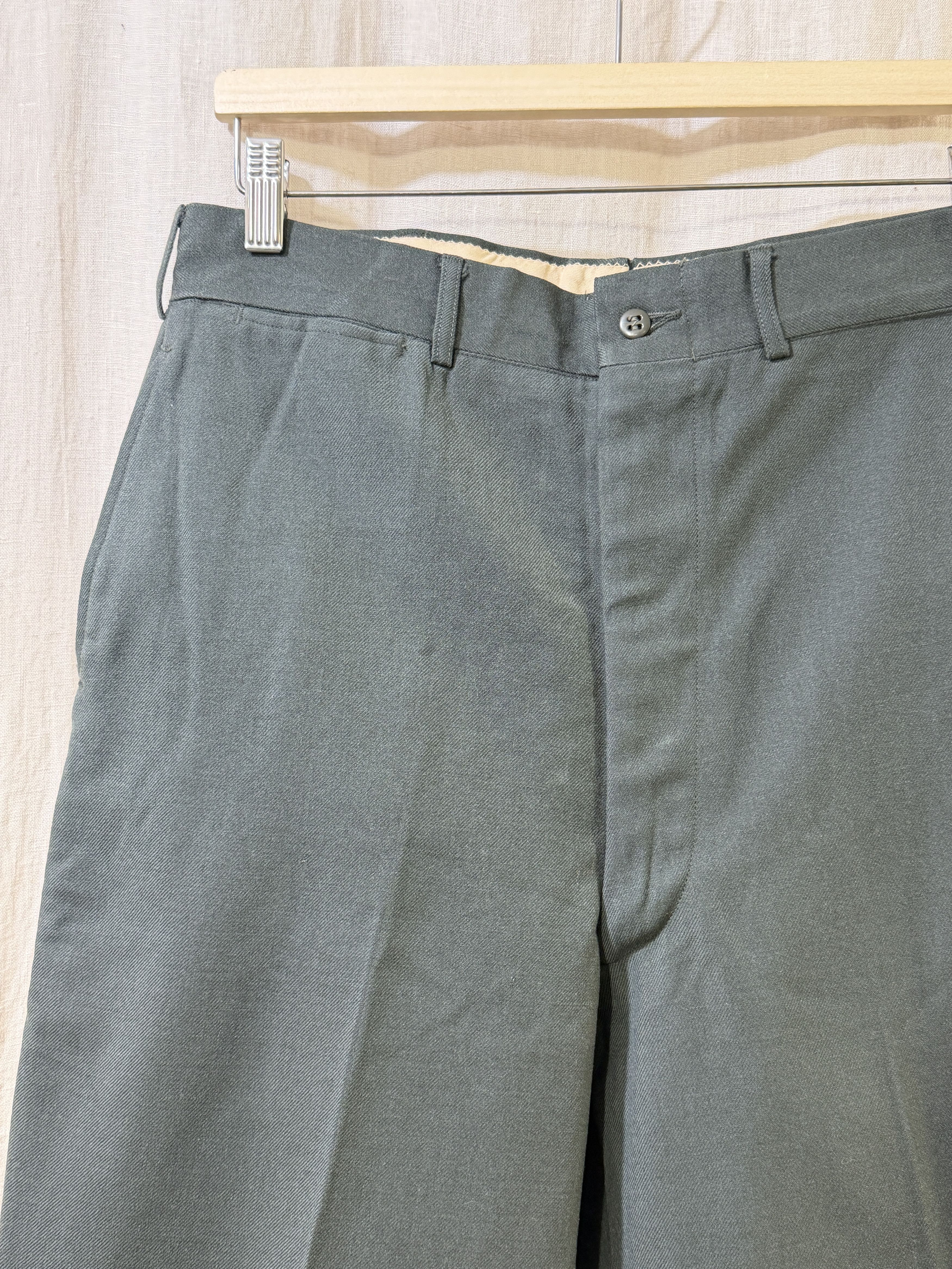 Vintage 1950s Military Wool Trousers Post-Korean War Size US 30 / EU 46 - 2 Thumbnail
