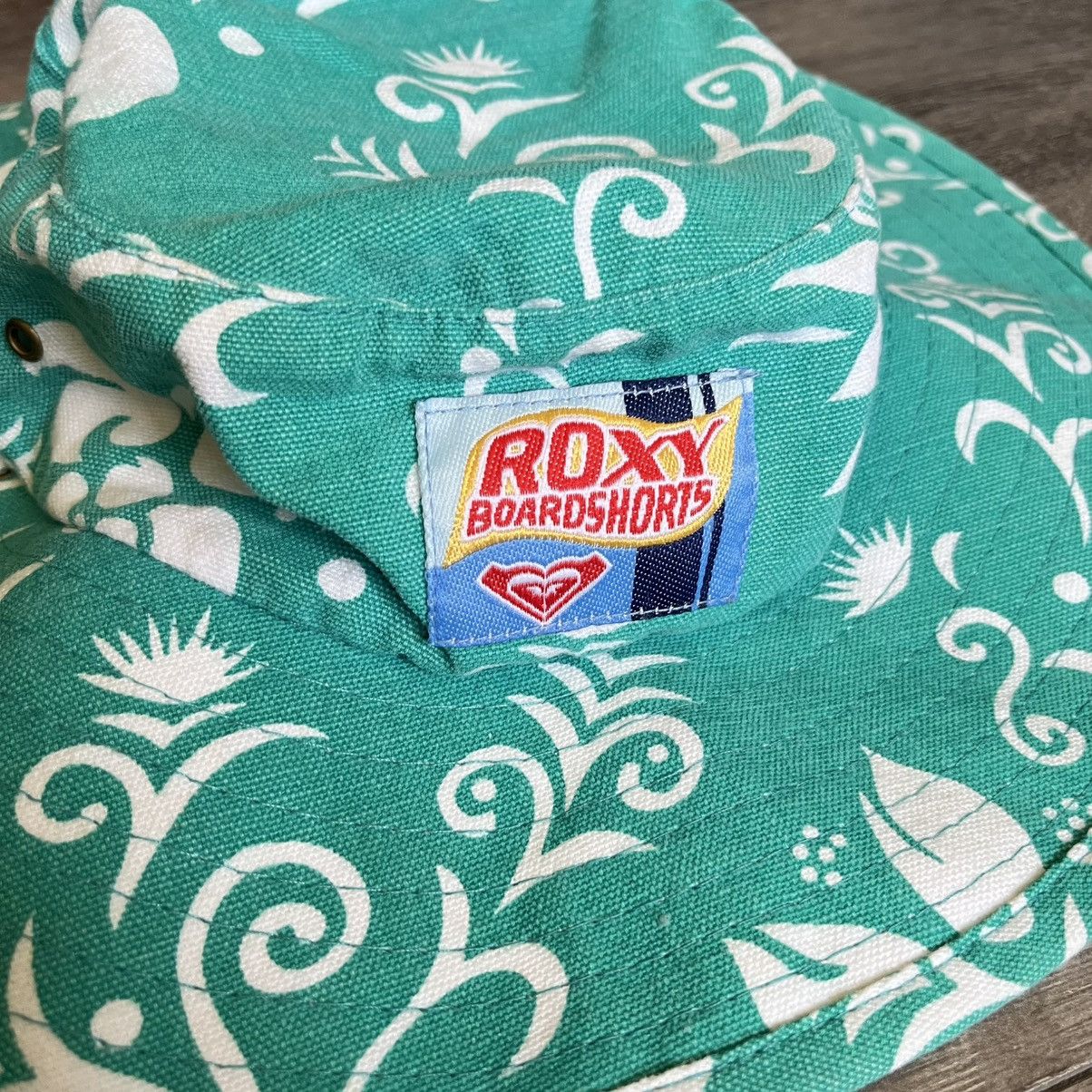 Quiksilver Vintage 1980s Roxy Quiksilver Boardshorts Paisley Safari Hat Size ONE SIZE - 3 Thumbnail