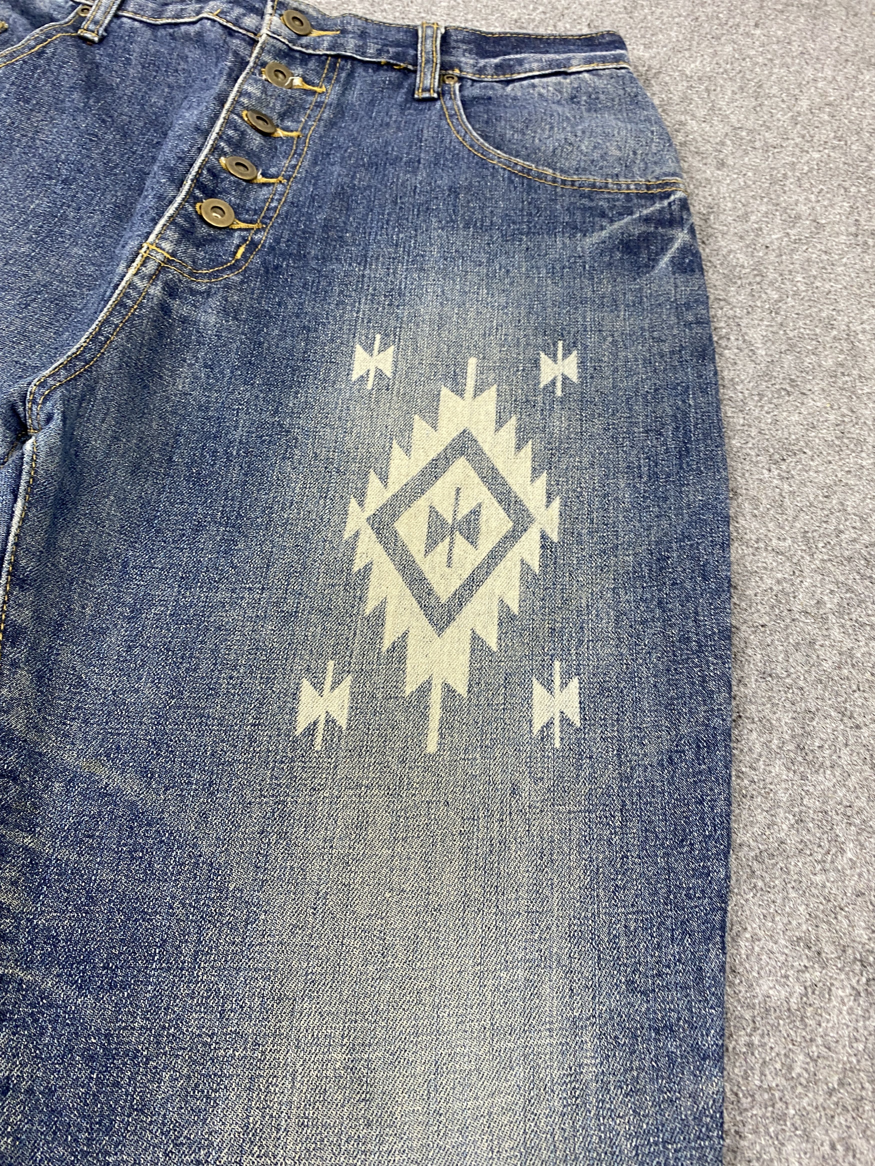 Japanese Brand Vintage Japanese Brand Native Navajo Tapered Jeans DJ0005Z Size US 32 / EU 48 - 6 Thumbnail