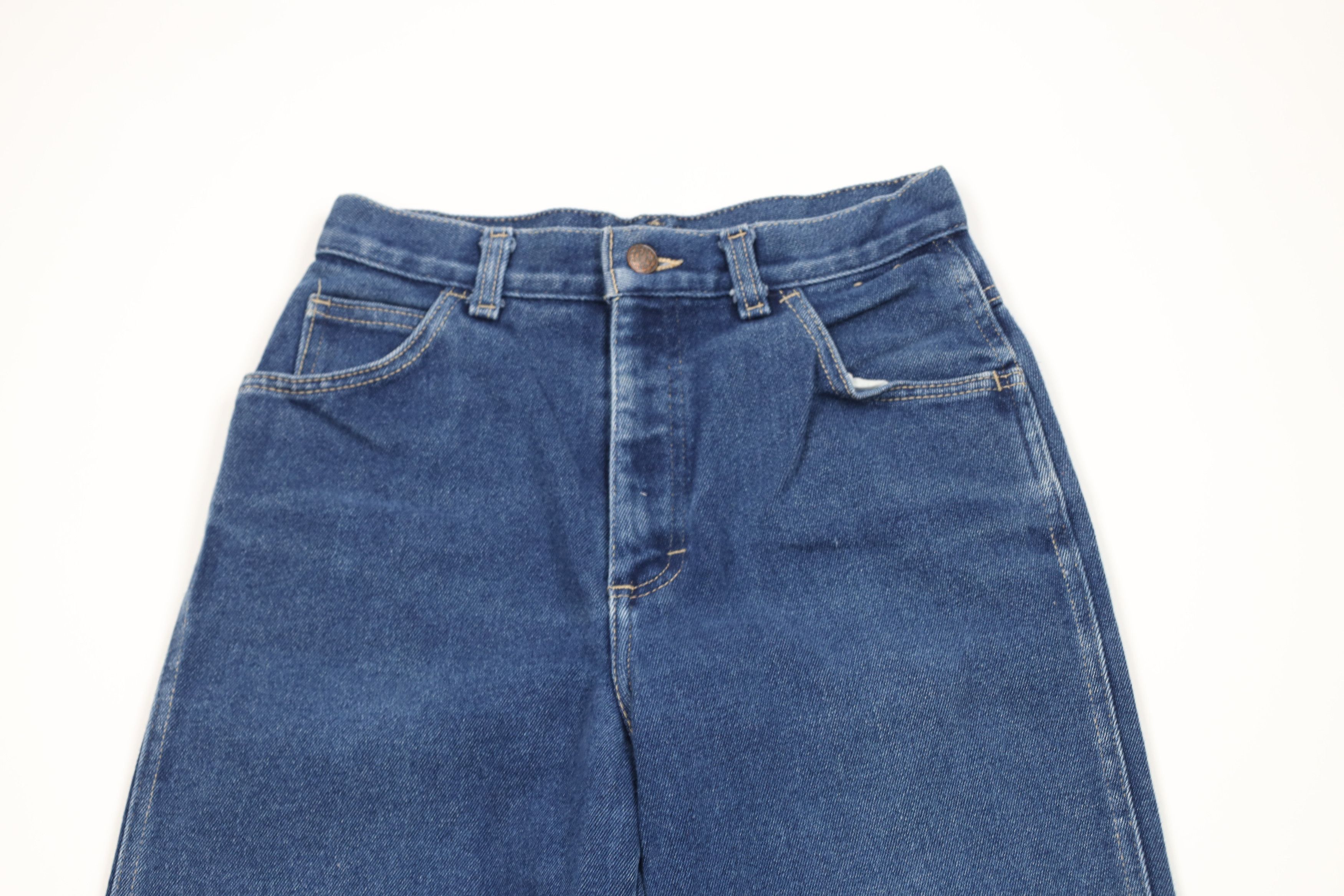 Vintage Vintage 70s Streetwear Straight Leg Denim Jeans Blue USA Size 34" / US 12 / IT 48 - 2 Thumbnail