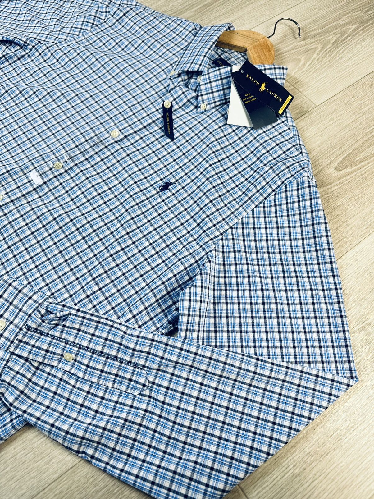 Polo Ralph Lauren New POLO RALPH LAUREN Button Up Shirt Blue Striped Size US XL / EU 56 / 4 - 5 Thumbnail