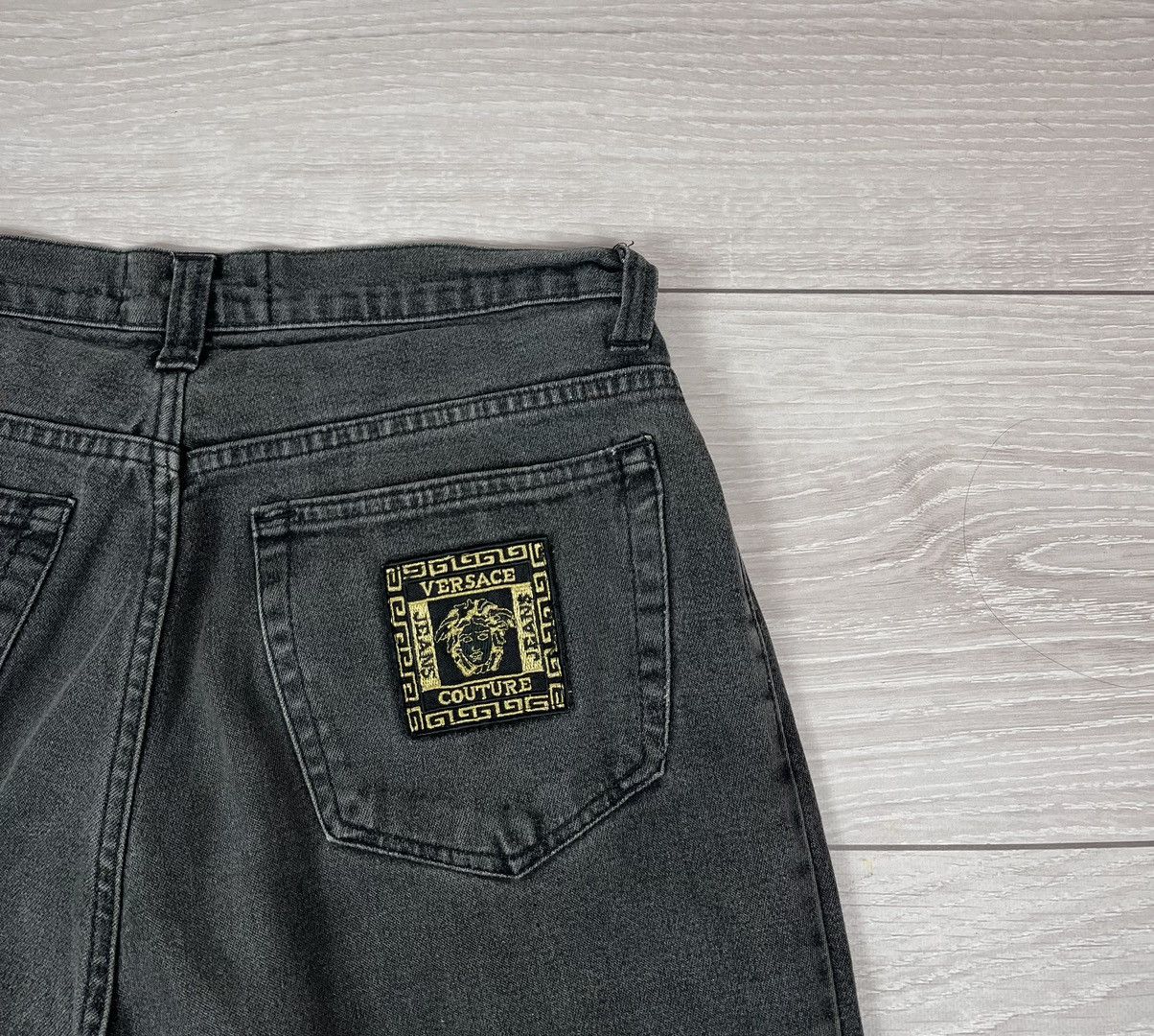 Versace Jeans Couture Versace Jeans Couture Vintage 90s Black Denim Pants Size US 30 / EU 46 - 9 Thumbnail