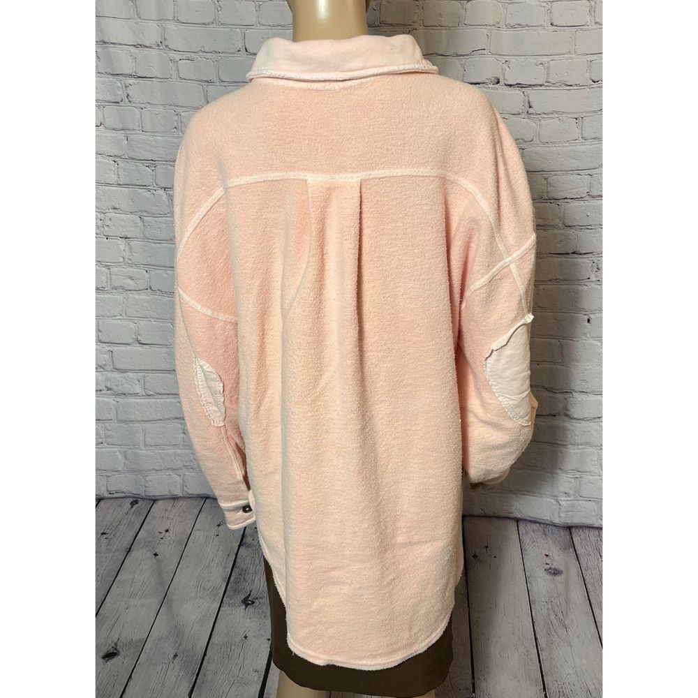 Free People New Free People We the Free Ruby Fleece Pink Cotton Shirt J Size M / US 6-8 / IT 42-44 - 4 Thumbnail
