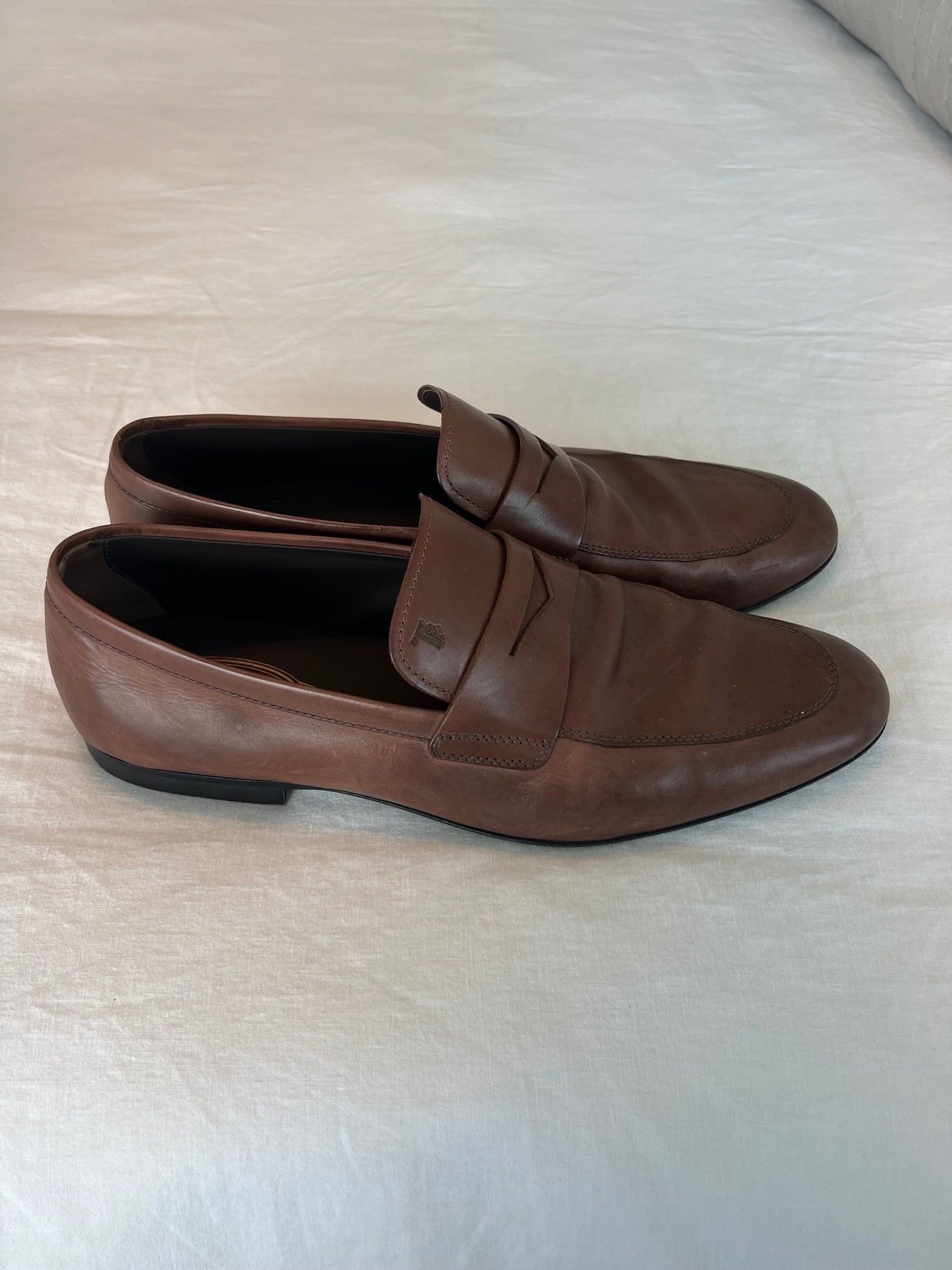 Tod's Tod’s Brown Leather Loafers – US 10.5 Size US 10.5 / EU 43-44 - 1 Thumbnail