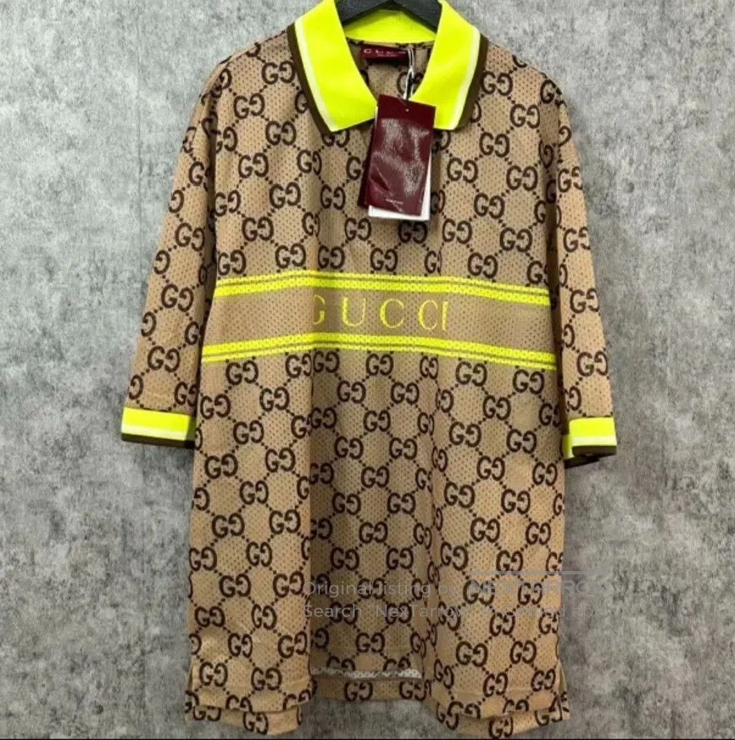 Gucci Gucci Men's Polo Shirt Double G Print. Size US M / EU 48-50 / 2 - 1 Thumbnail