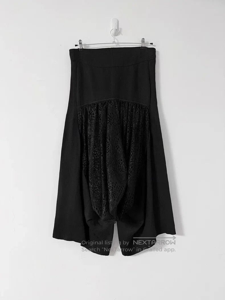 Yohji Yamamoto Yohji Yamamoto Size 2 Pleated crotch paneled lace lace wide Size 32" / US 10 / IT 46 - 2 Thumbnail