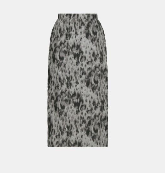 Dior o1w1db11124 Technical Fabric Skirt in Grey Size 27" / US 4 / IT 40 - 1 Thumbnail