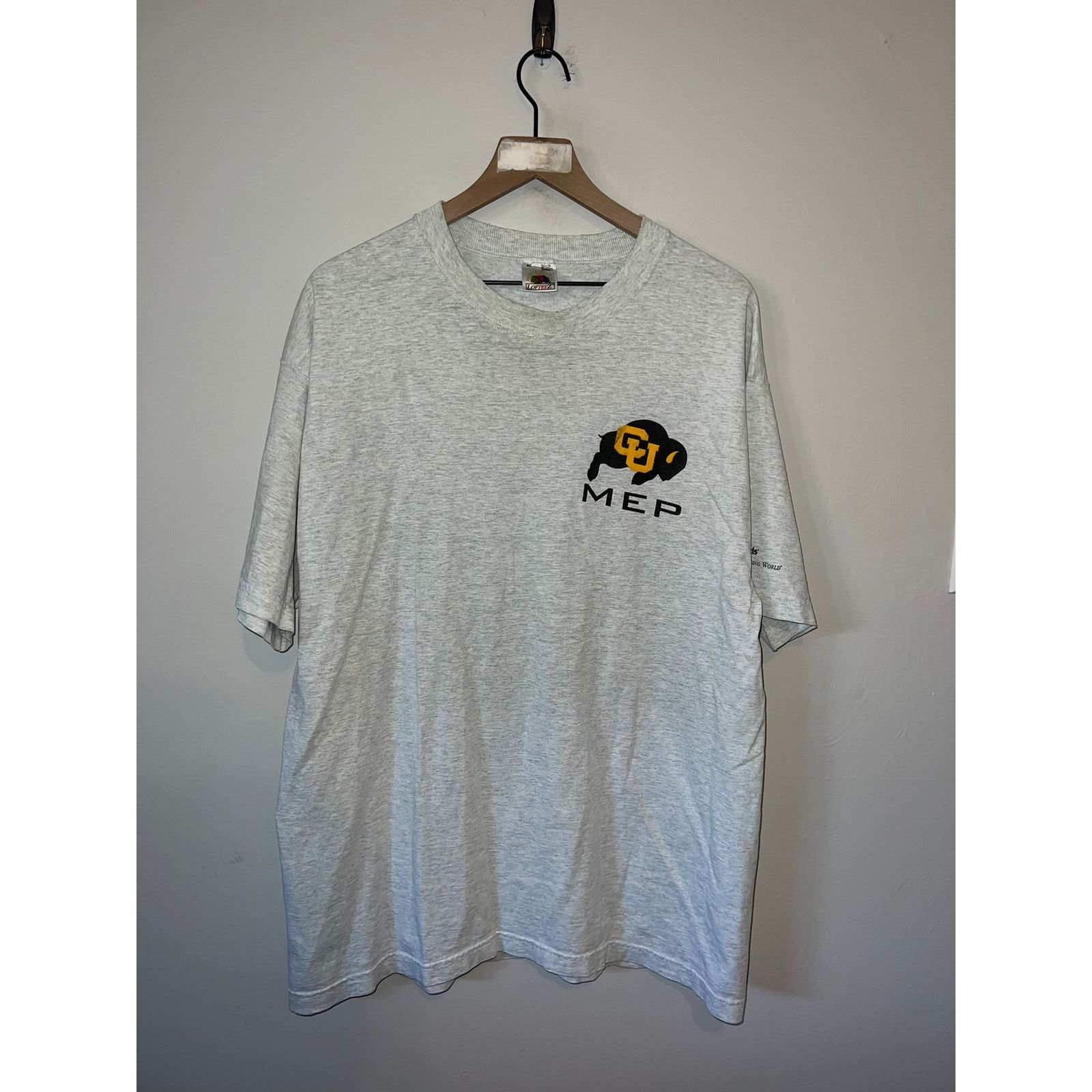 Fruit Of The Loom Vintage CU Shirt MEP Rising Mechanical Engineering 90s XL Size US XL / EU 56 / 4 - 2 Thumbnail