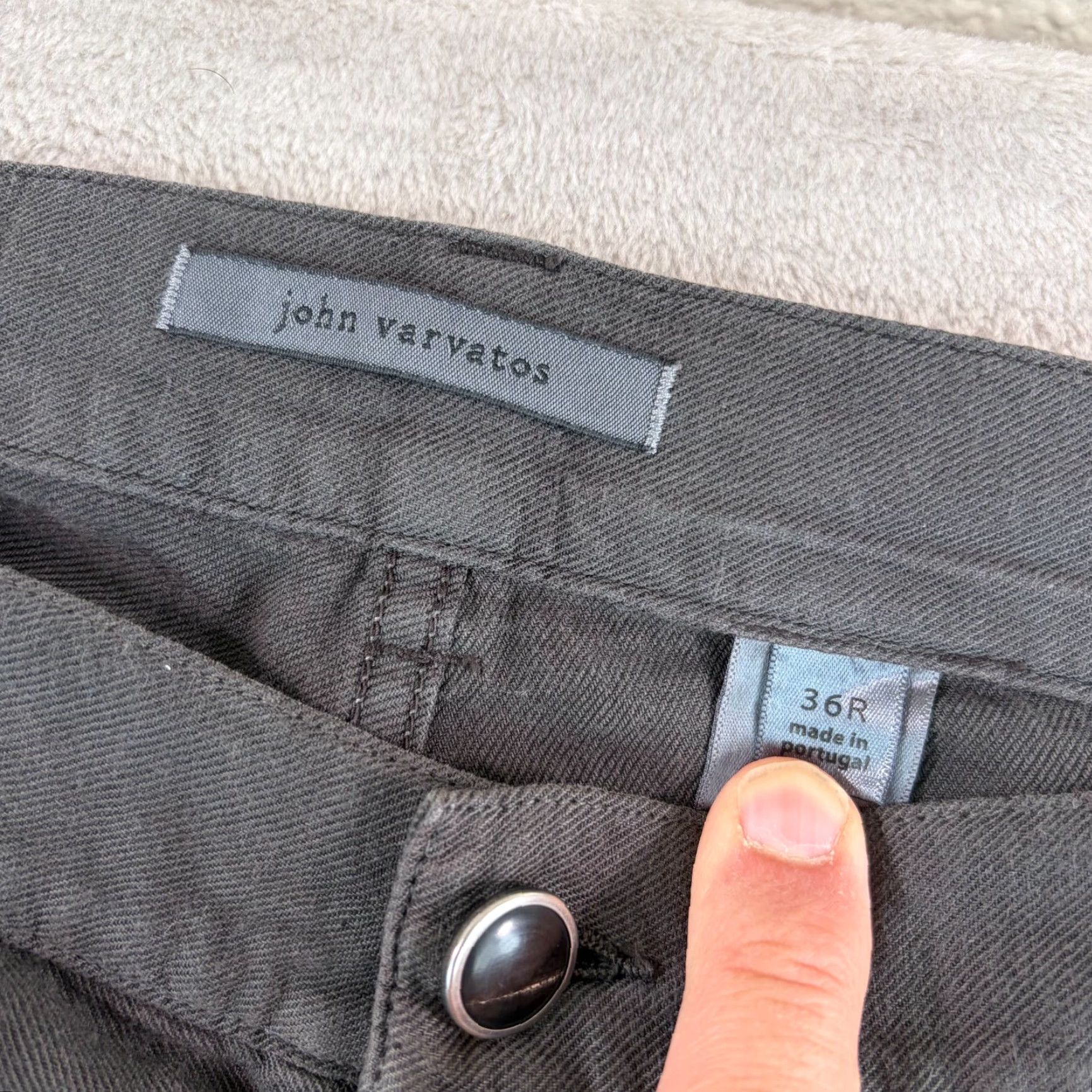 John Varvatos John Varvatos Collection Pants Men 36x34 Grey Linen Blend Dress Pants Regular Straight Modern City Rock Men 36 Regular Gray Size US 36 / EU 52 - 2 Thumbnail