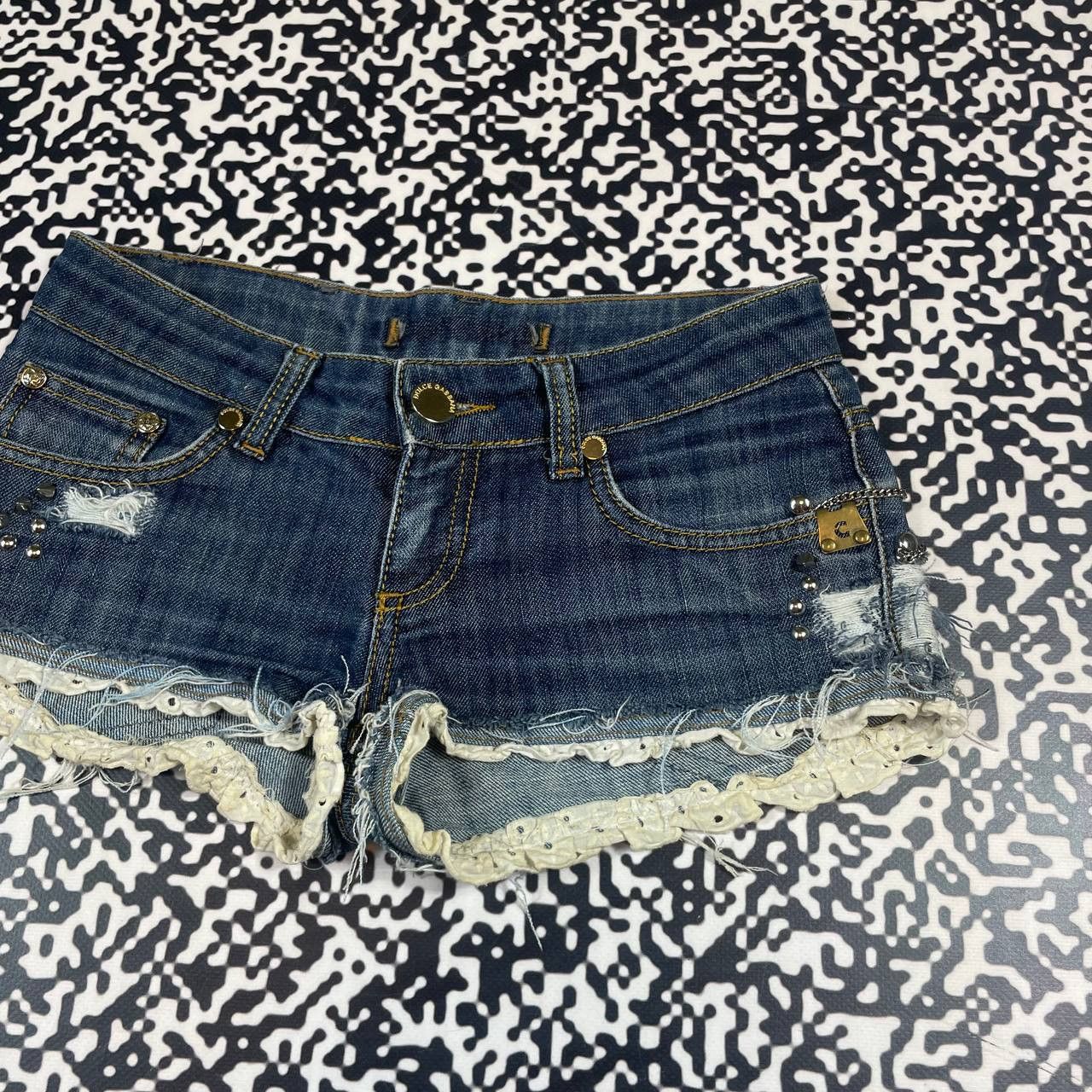 Dolce & Gabbana Vintage Y2K Dolce Gabbana Sexy Luxury Distressed Style Short Size 27" / US 4 / IT 40 - 4 Thumbnail