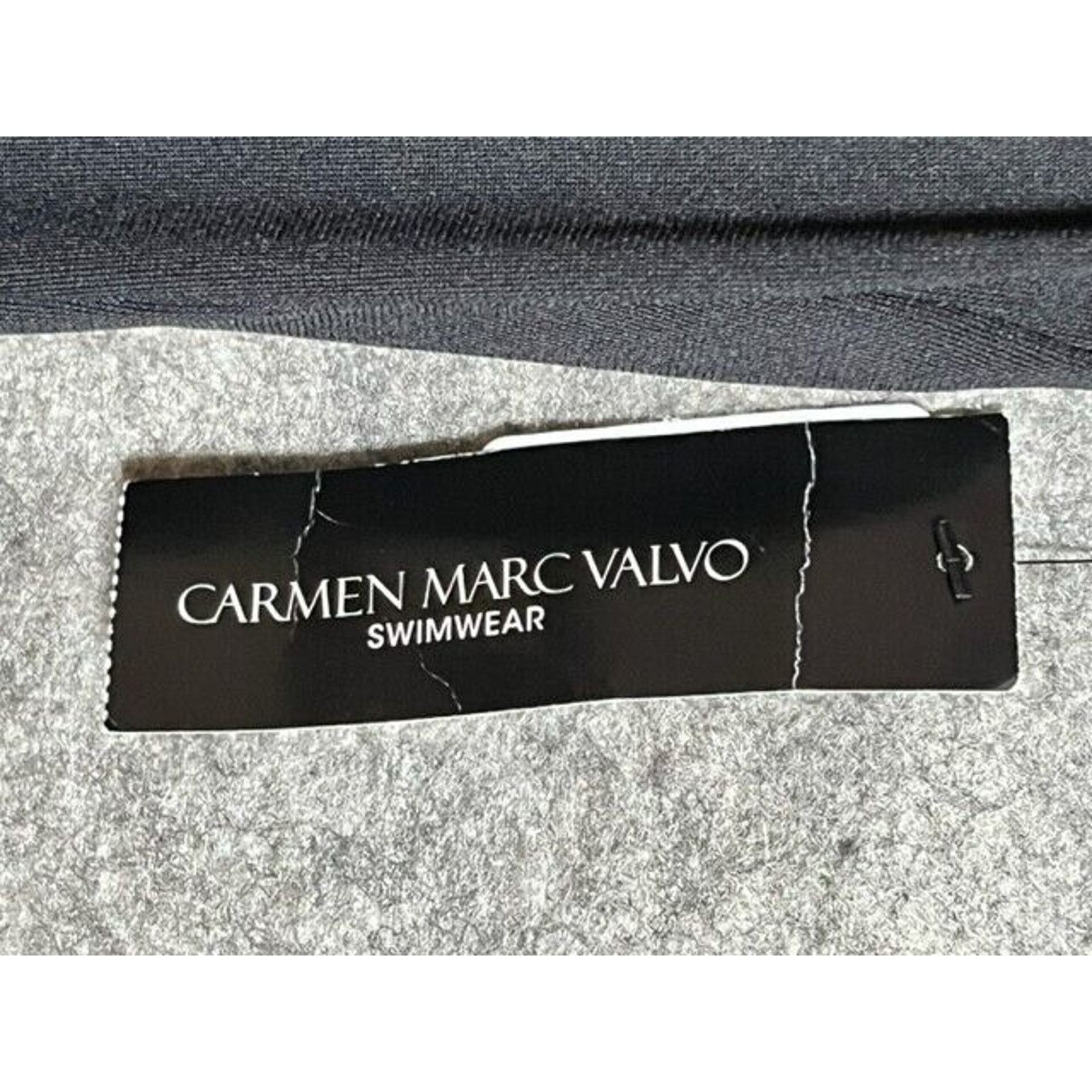 Other Carmen Marc Valvo Tankini Top Womens S Drape Buckle Black Size S / US 4 / IT 40 - 10 Thumbnail