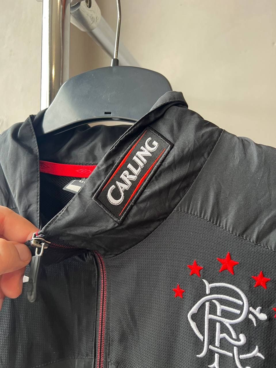 Umbro 2009/10 RANGERS GLASGOW TRAINING SOCCER TRACK ZIP JACKET SZM Size US M / EU 48-50 / 2 - 8 Thumbnail