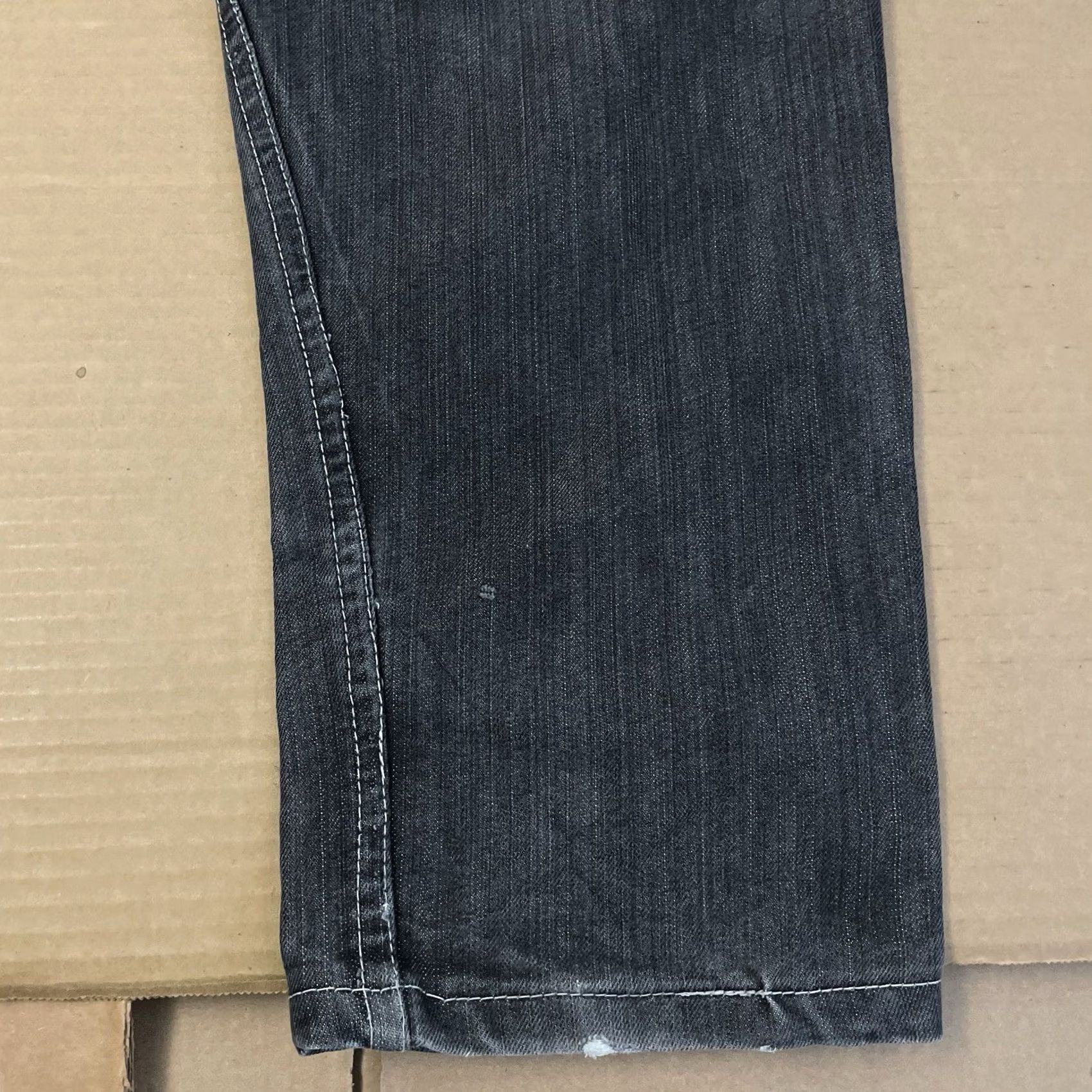 Express BROOKLYN XPRESS Jeans Men 5-Pocket Denim 40 x 34 Gray 31in Inseam Regular Straight Hip Hop 90s Vintage? No Size US 40 / EU 56 - 5 Thumbnail