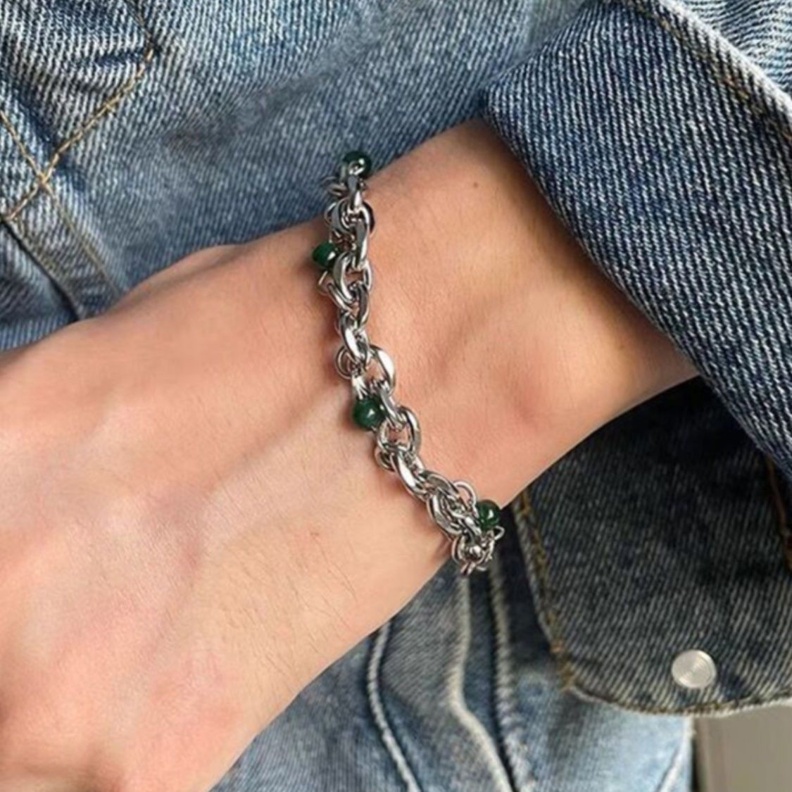 Jewelry Punk Bracelet Y2K Punk Chain Gotch Bracelets Chains Size ONE SIZE - 5 Thumbnail