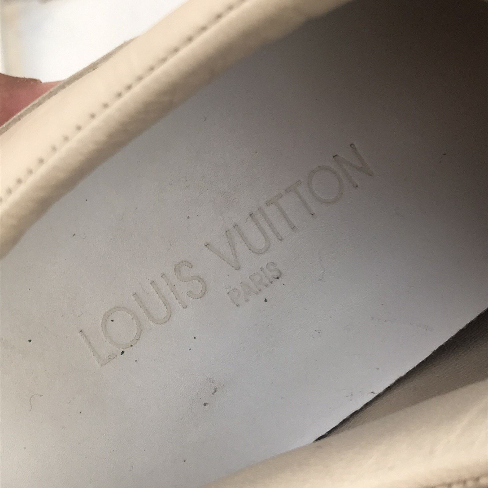 Louis Vuitton VINTAGE Louis Vuitton Sneakers Leather Toe women Beige Size US 7.5 / IT 37.5 - 9 Thumbnail