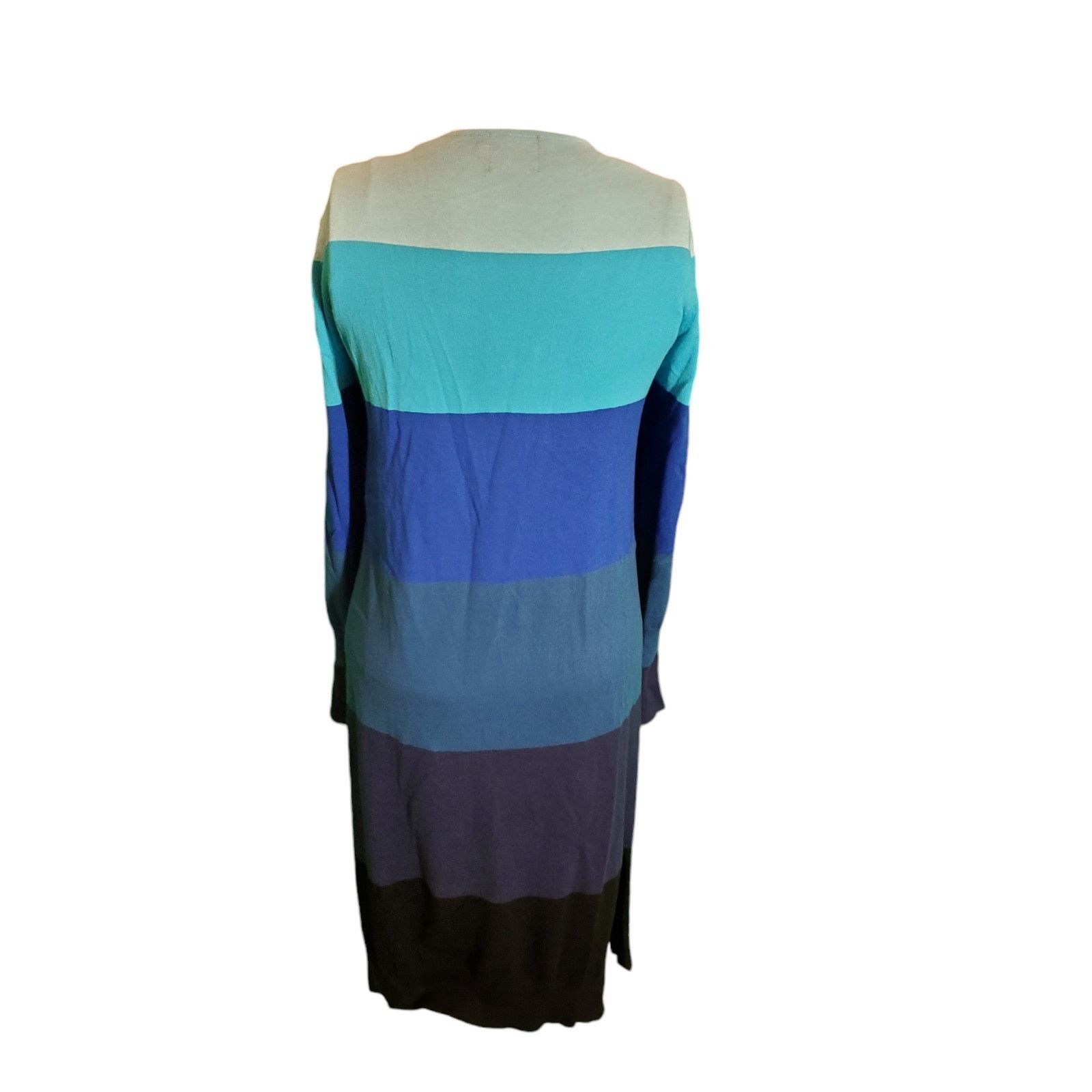 Other Wispr by Brodie Ocean Color Block Cardigan Cotton Silk Duste Size S / US 4 / IT 40 - 4 Thumbnail