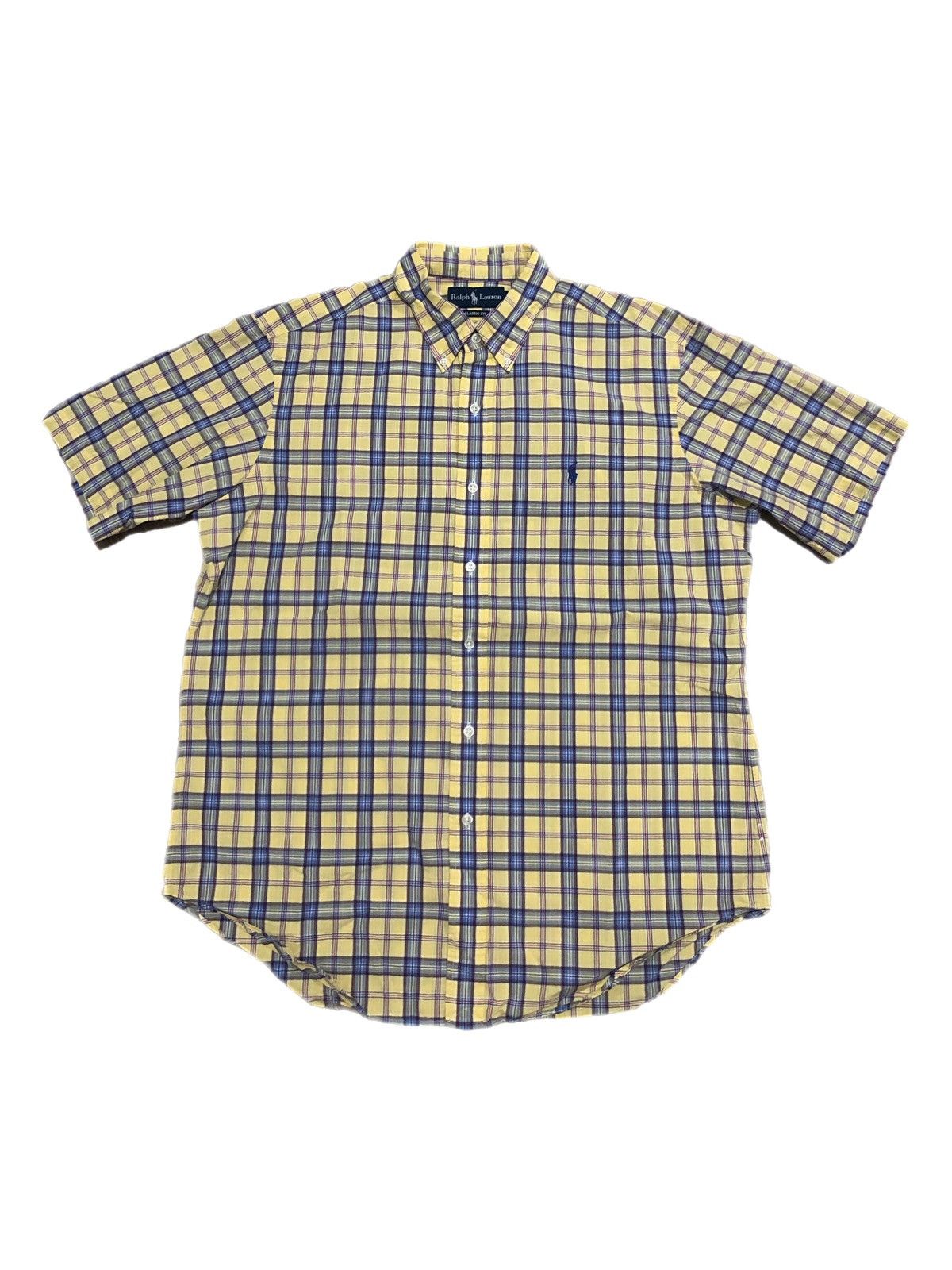Polo Ralph Lauren × Vintage Vtg Polo Ralph Lauren Plaid Button Down Size US L / EU 52-54 / 3 - 1 Thumbnail