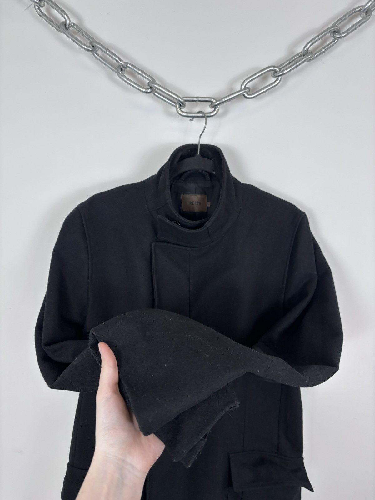 Reiss Reiss Men’s Black Wool Blend Stand Collar Coat Size US L / EU 52-54 / 3 - 13 Thumbnail