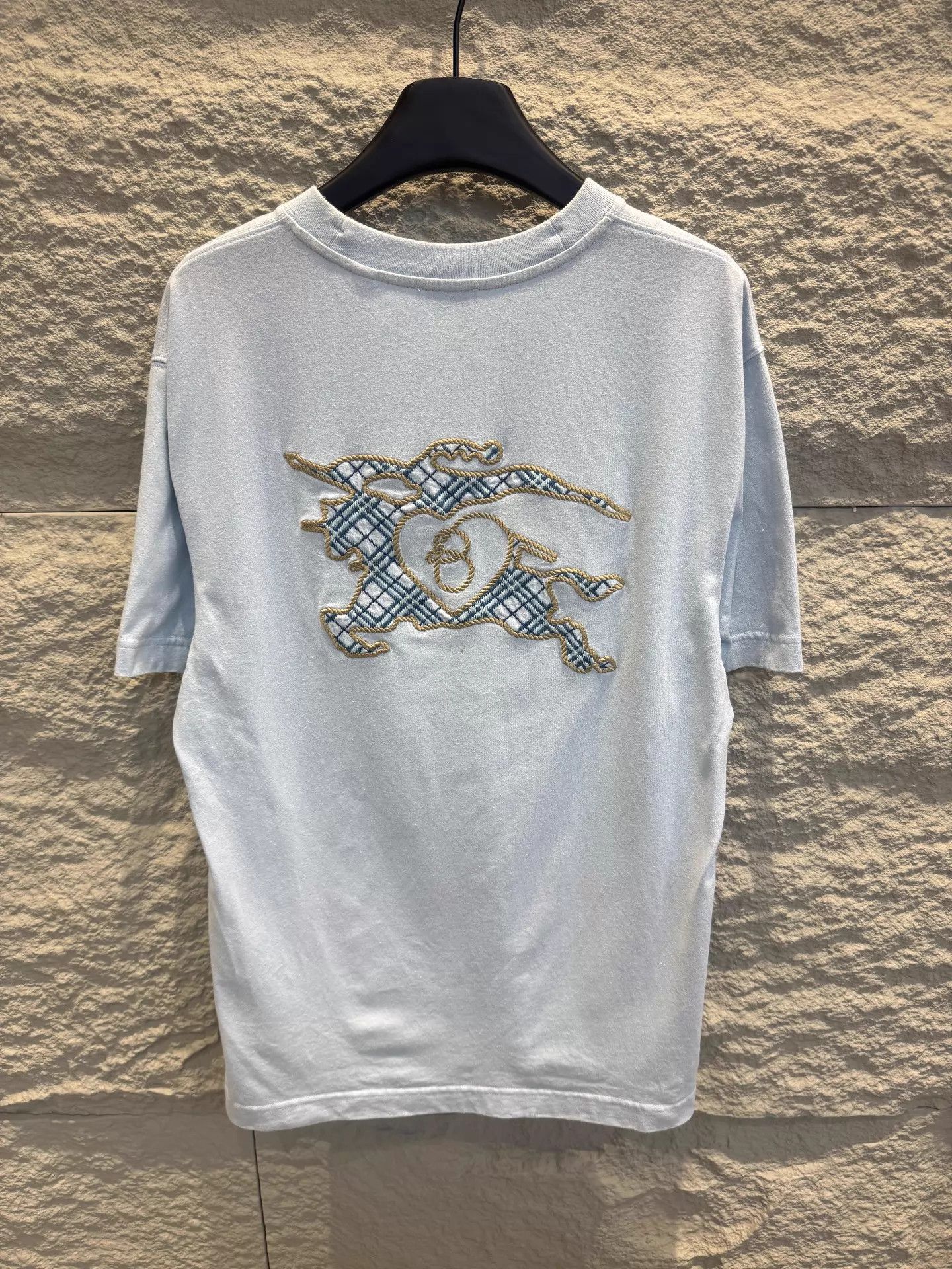 Burberry Burberry Slate Blue Short Sleeve Tee M Size US M / EU 48-50 / 2 - 4 Thumbnail
