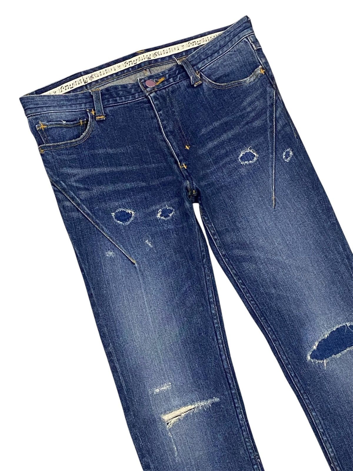 Number (N)ine Number (N)ine Skinny Fit Ripped Distressed Stretchable Jeans Size US 29 - 3 Thumbnail