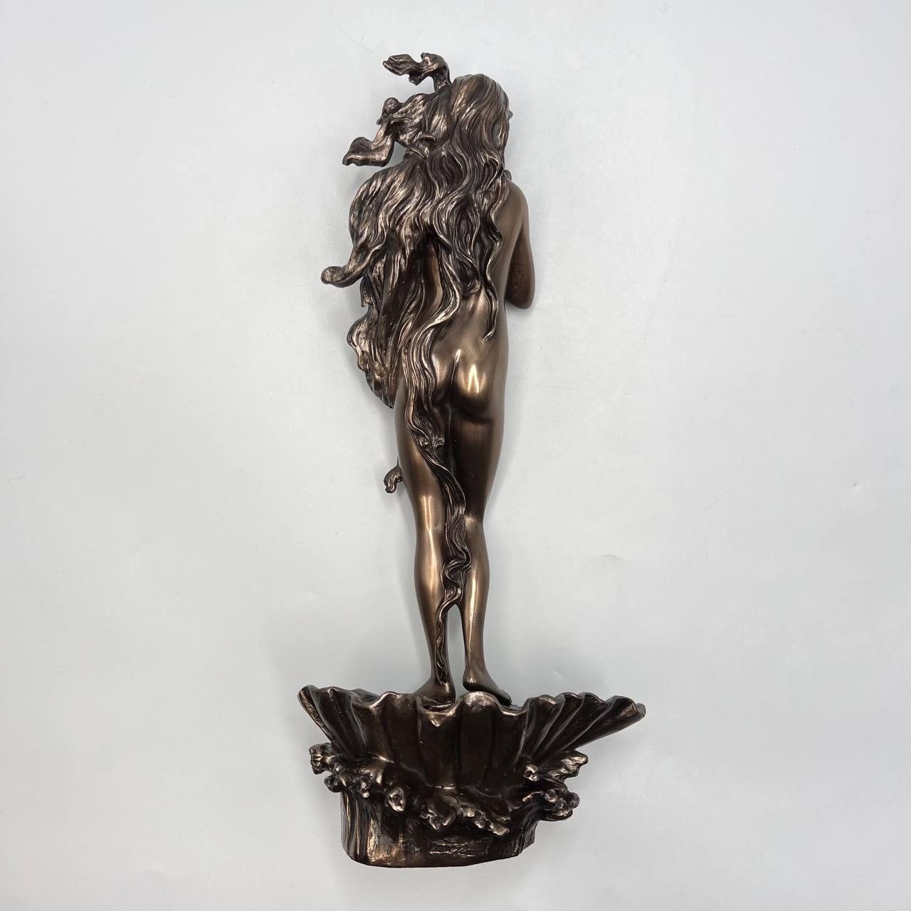 Vintage Birth of Goddess Venus Figure Polystone Bronze Decor Italy Size ONE SIZE - 5 Thumbnail