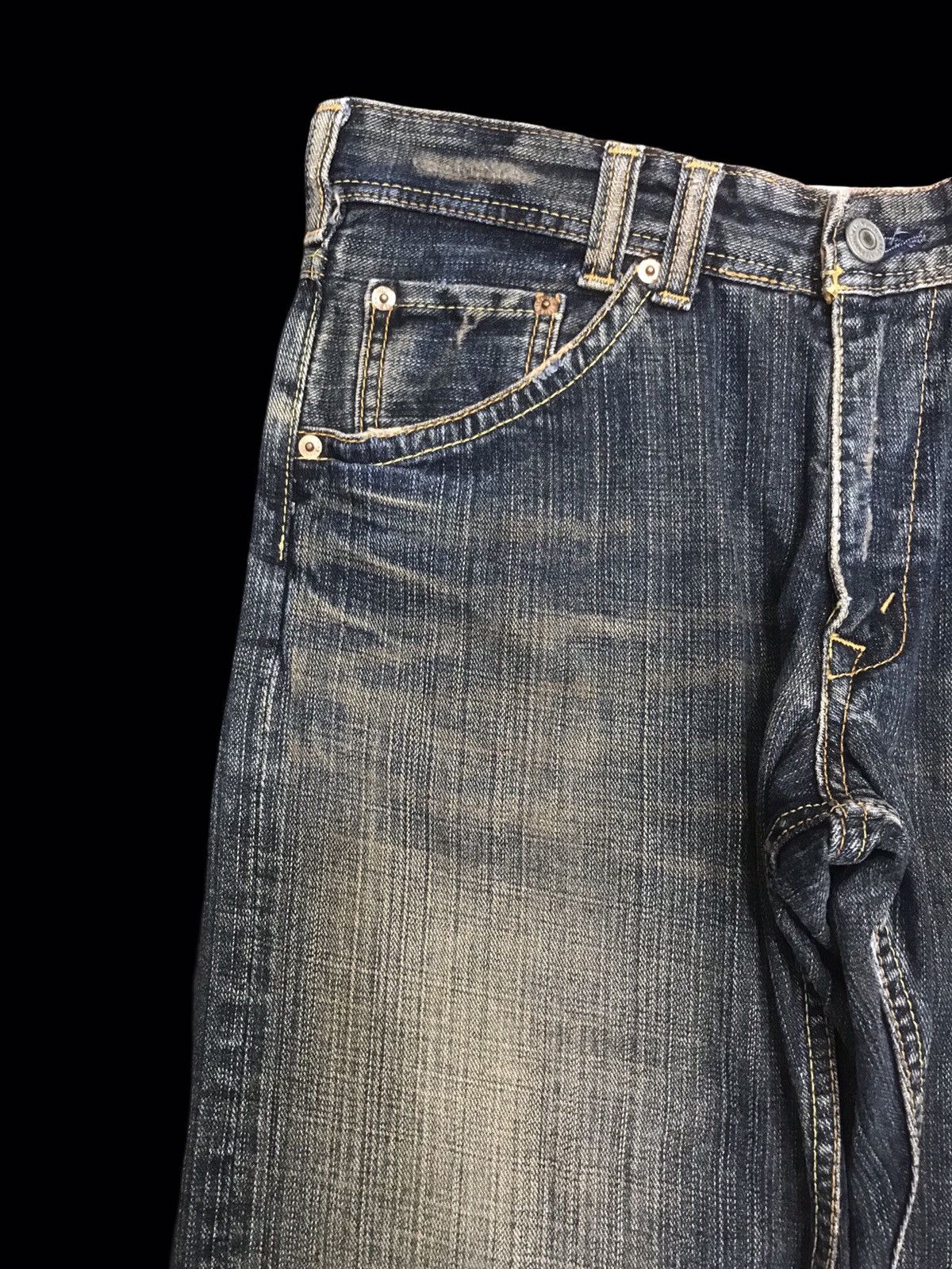 Japanese Brand 💥RELAXED💥VERY RARE DENIM CRAFT RUSTY FADES DENIM F433 Size US 31 - 4 Thumbnail