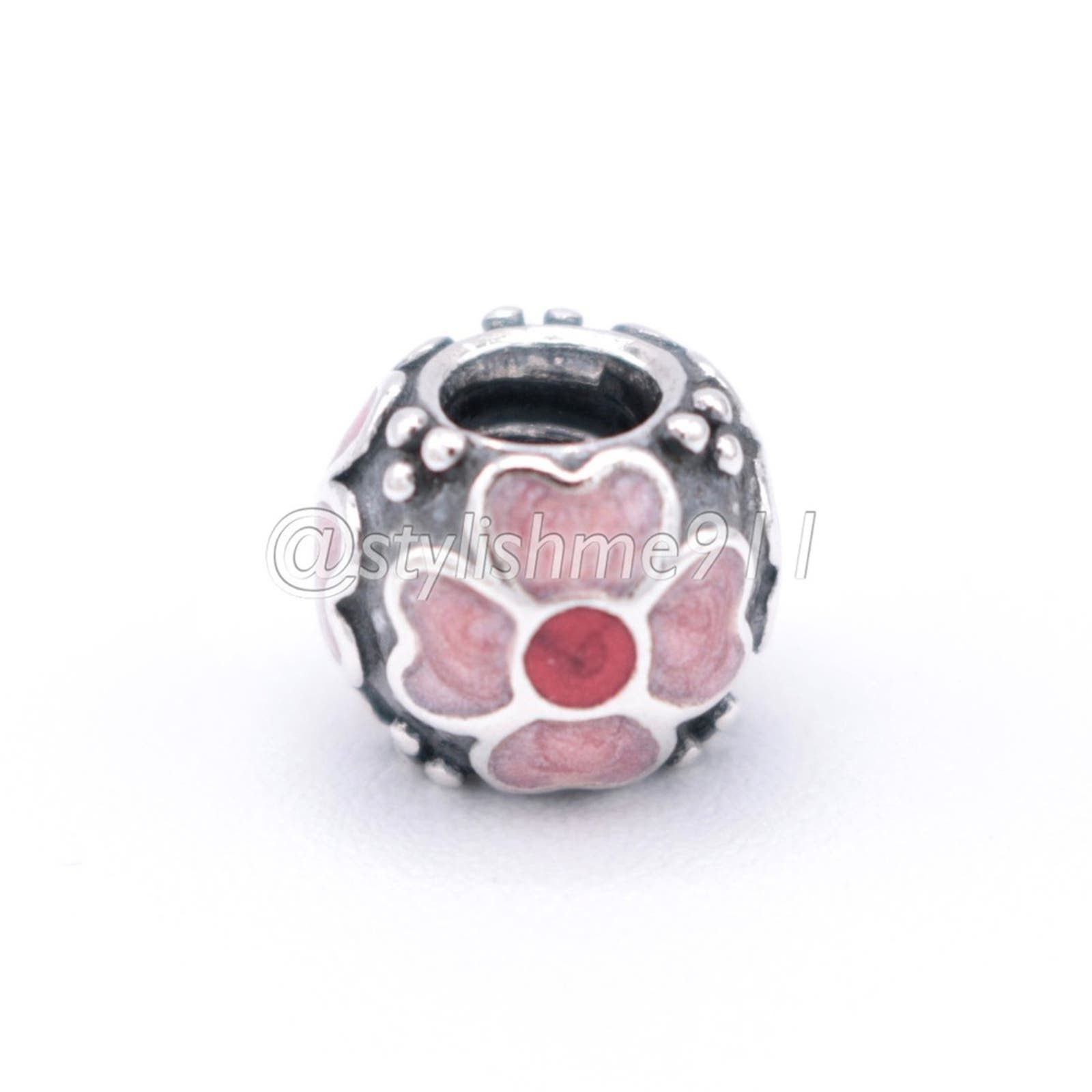 pandora Authentic PANDORA Red Daisy Charm - 790433ER Size ONE SIZE - 6 Thumbnail
