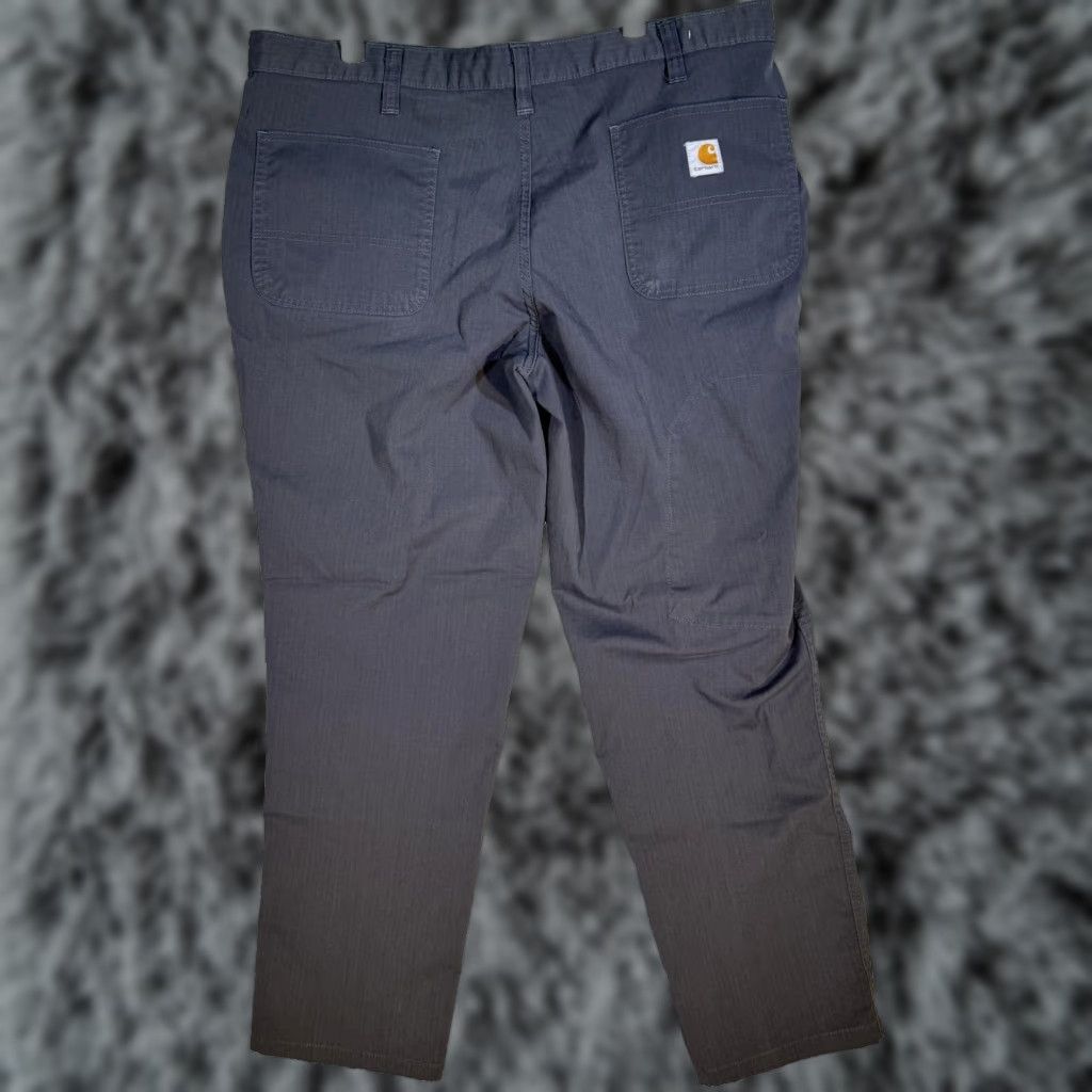 Carhartt Carhartt Pants Mens 38x28 Gray Relaxed Fit Ripstop Workwear Hidden Zip Pocket Size US 38 / EU 54 - 1 Thumbnail