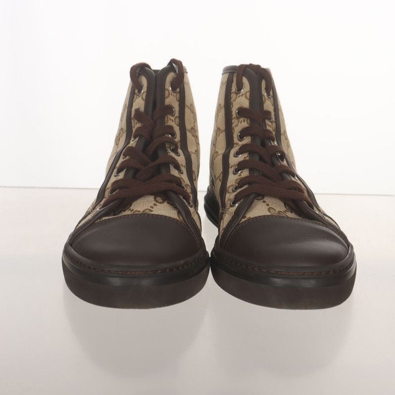 Gucci Gucci Stylish Brown High-Top Sneakers - Size US 5 / EU 37 - 2 Thumbnail