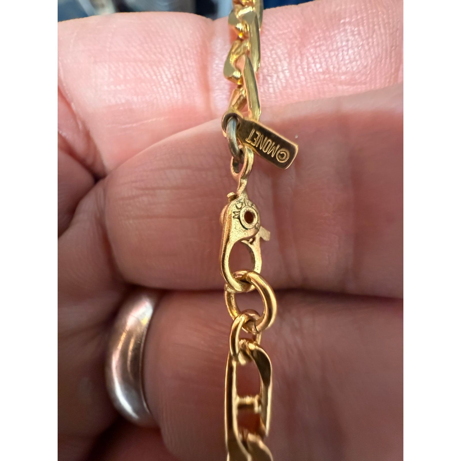 Monet Vintage Monet Gold Tone Chain Necklace 24” Signed Size ONE SIZE - 2 Thumbnail