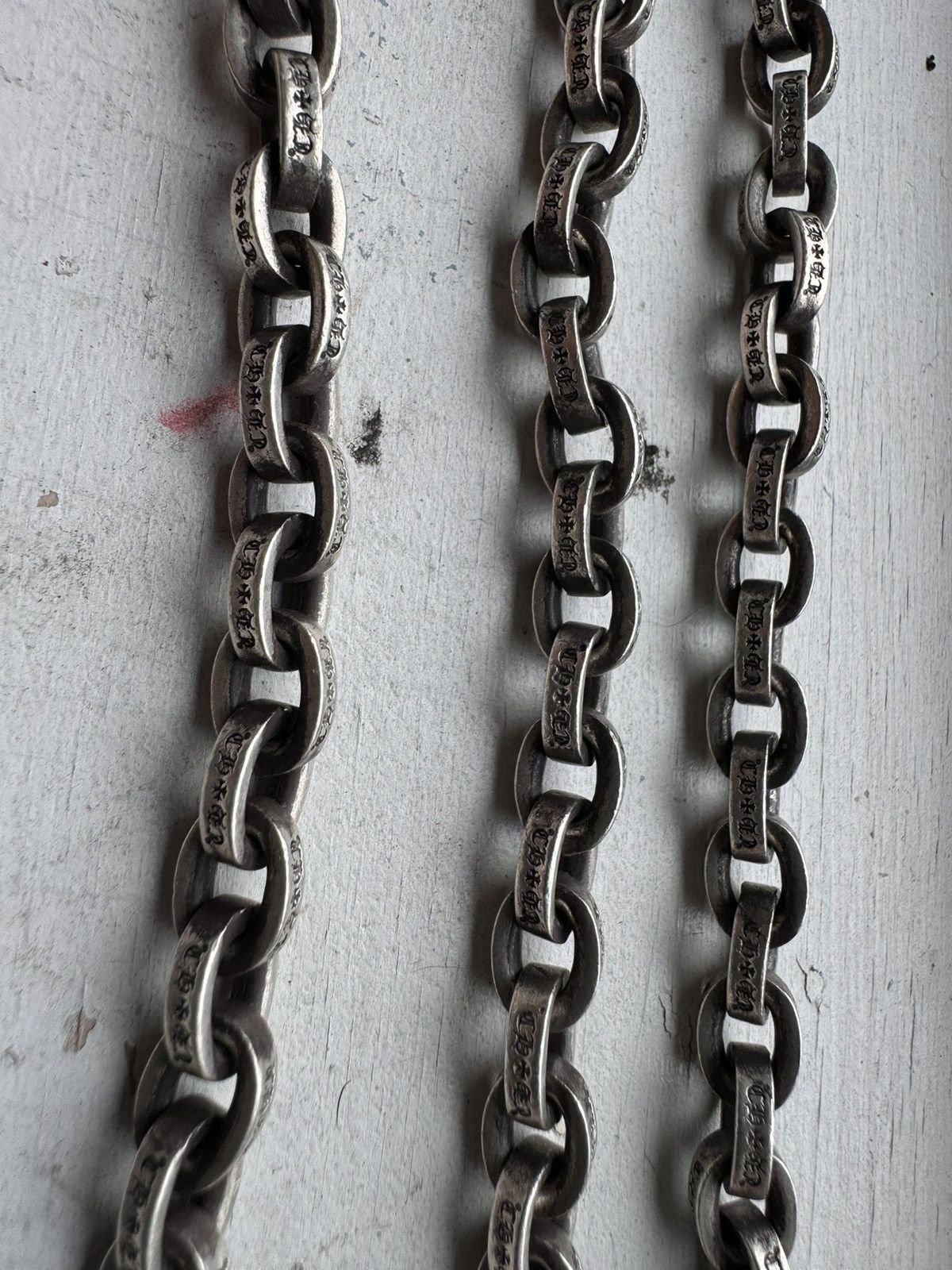 Chrome Hearts Large Paper Chain Necklace 20''