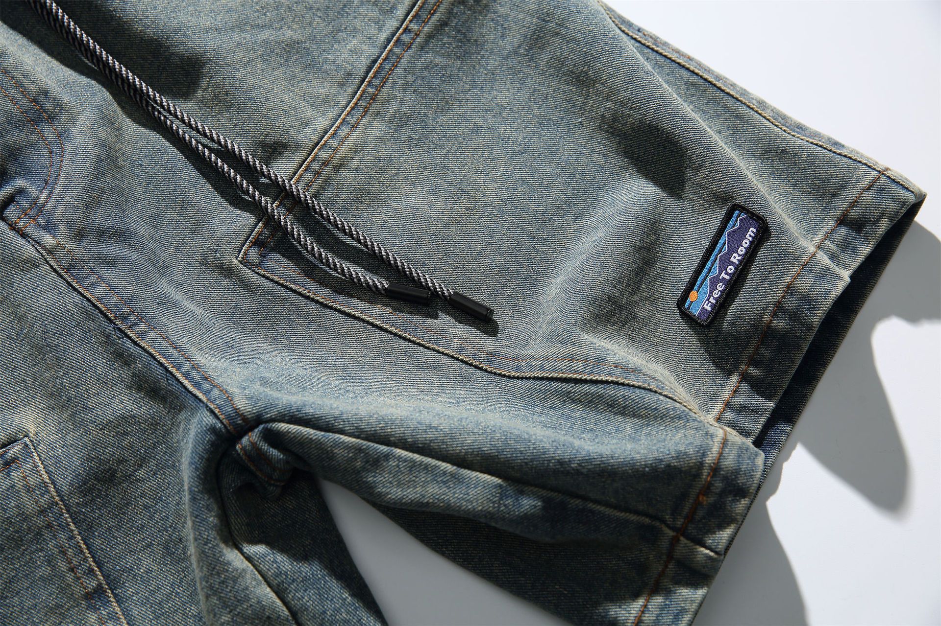 Japanese Brand × Vintage Japanese retro men's straight cargo washed retro shorts Size US 32 / EU 48 - 6 Thumbnail