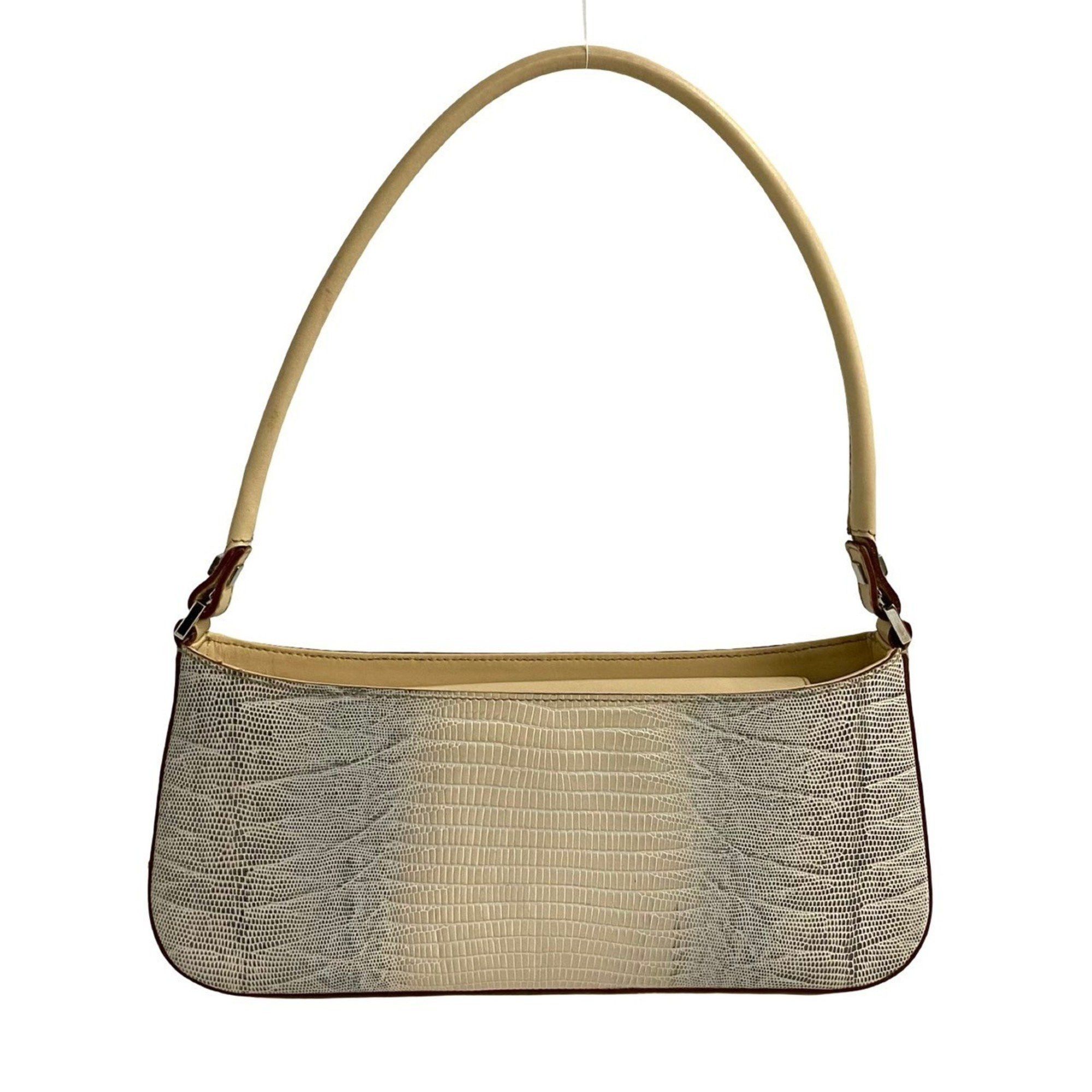 Salvatore Ferragamo Lizard Embossed Leather Mini One-Shoulder Bag