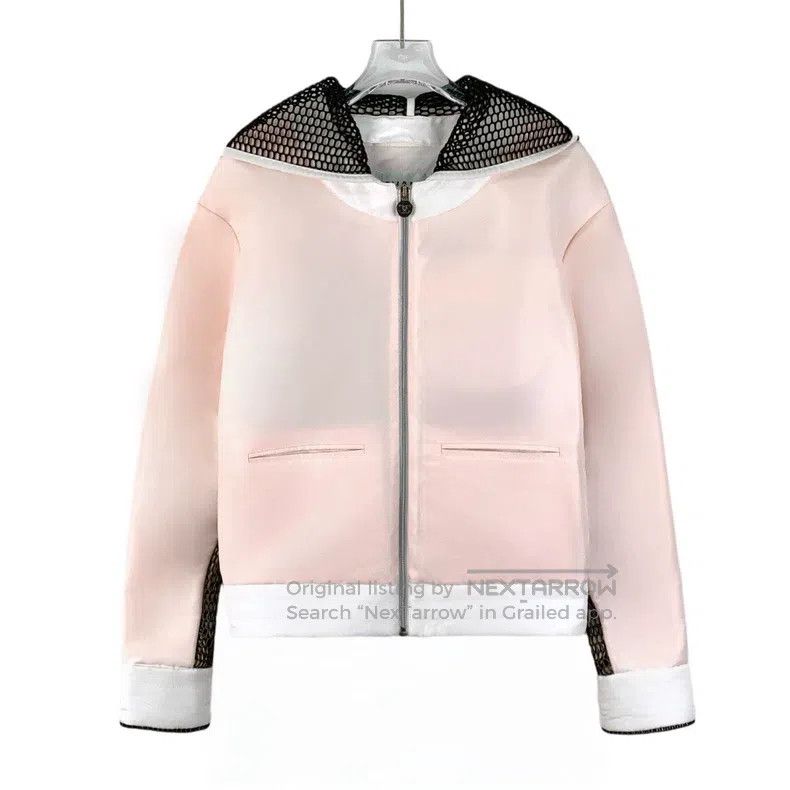 Chanel Chanel Light pink mesh stitching design hooded zipper long Size XS / US 0-2 / IT 36-38 - 1 Thumbnail