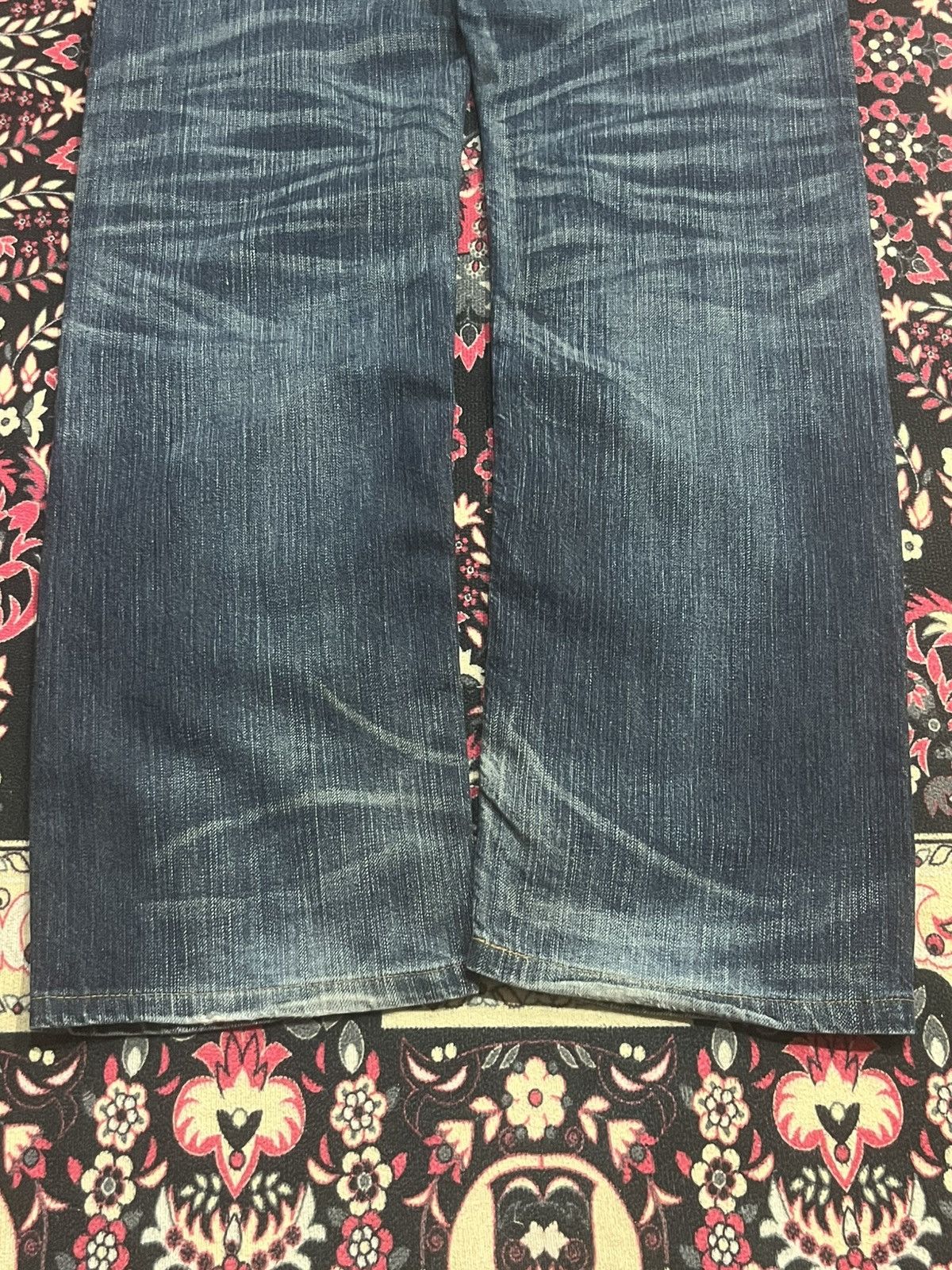 Edwin Edwin XVS Dark Faded Blue Washed Distressed Bush Pants Jeans Size US 30 / EU 46 - 12 Thumbnail