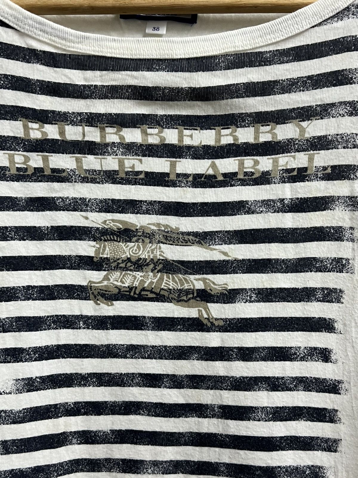 Burberry × Vintage Burberry blue label white short sleeve size 38 Size XS / US 0-2 / IT 36-38 - 3 Thumbnail