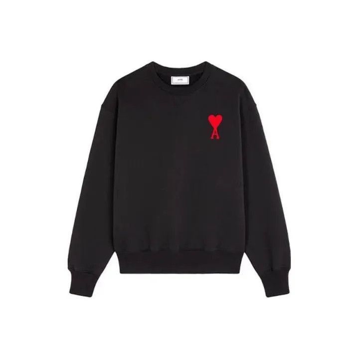 AMI AMIPARIS Black Heart Embroidered Sweatshirt -2507 Size US M / EU 48-50 / 2 - 1 Thumbnail