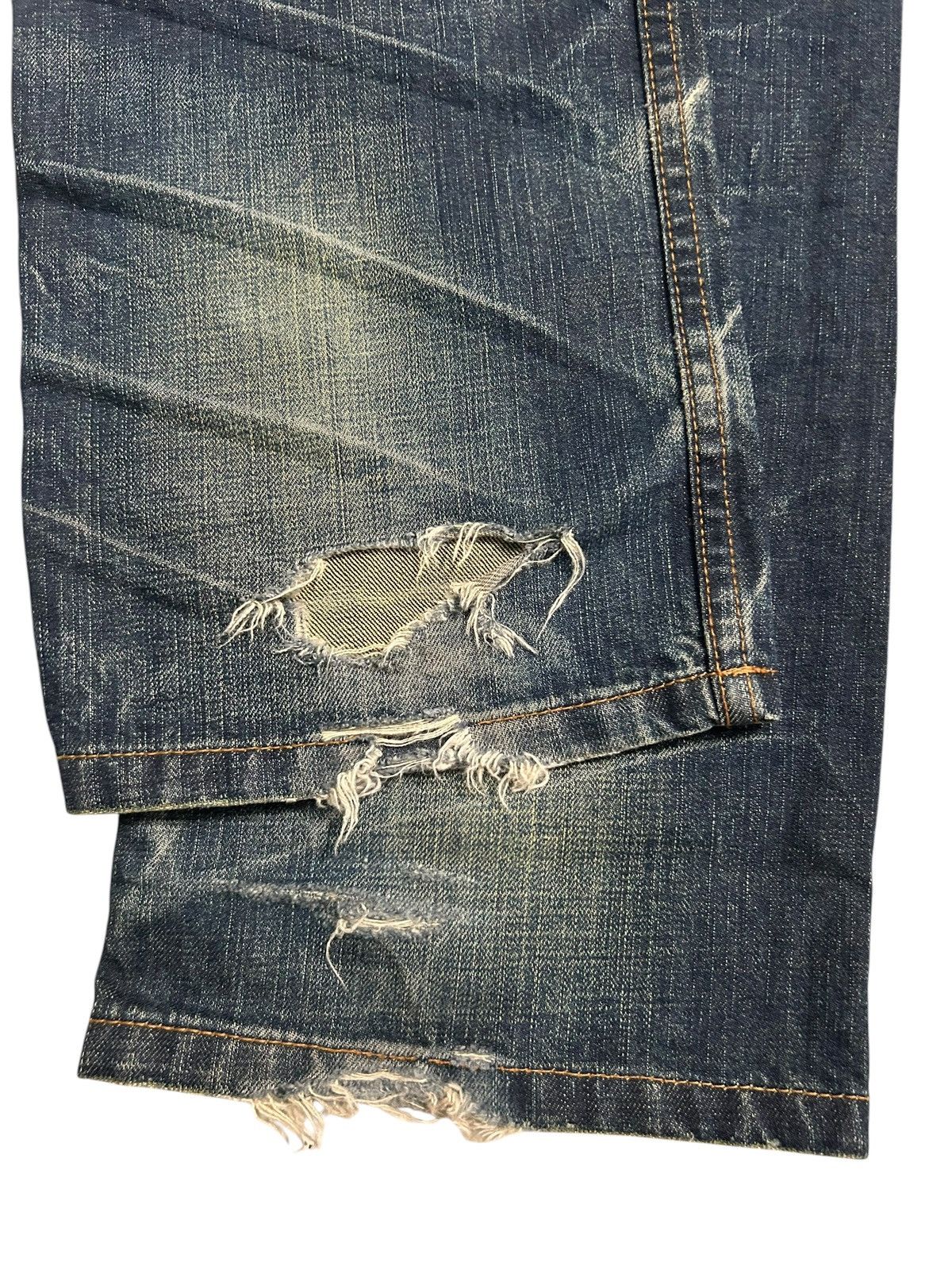 Japanese Brand × Kapital × Vintage Nylaus Japanese Style Distressed Denim Jeans Size US 34 / EU 50 - 15 Thumbnail