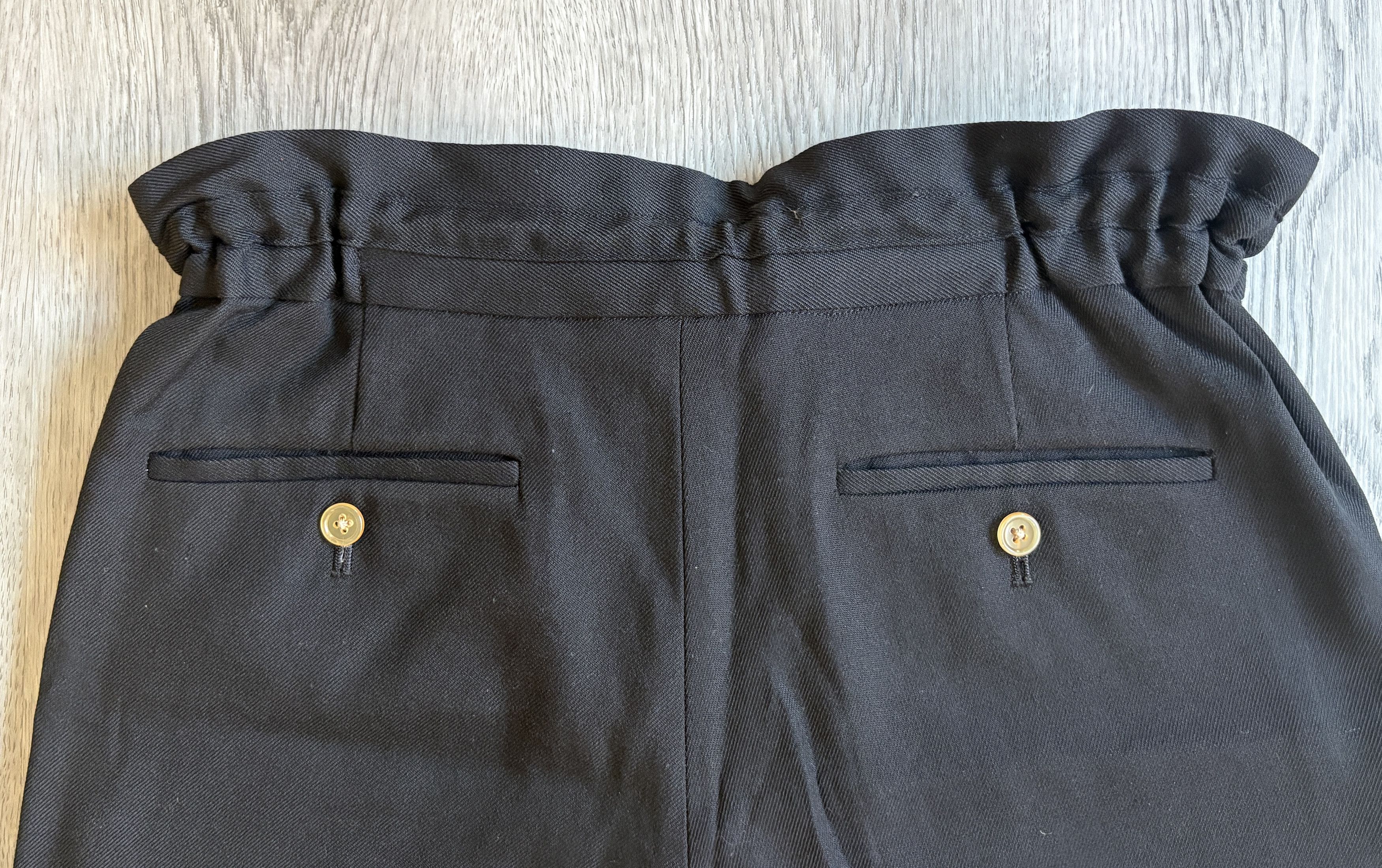 DIGAWEL Digawel Gathered Waist Trousers Black Size US 30 / EU 46 - 4 Thumbnail