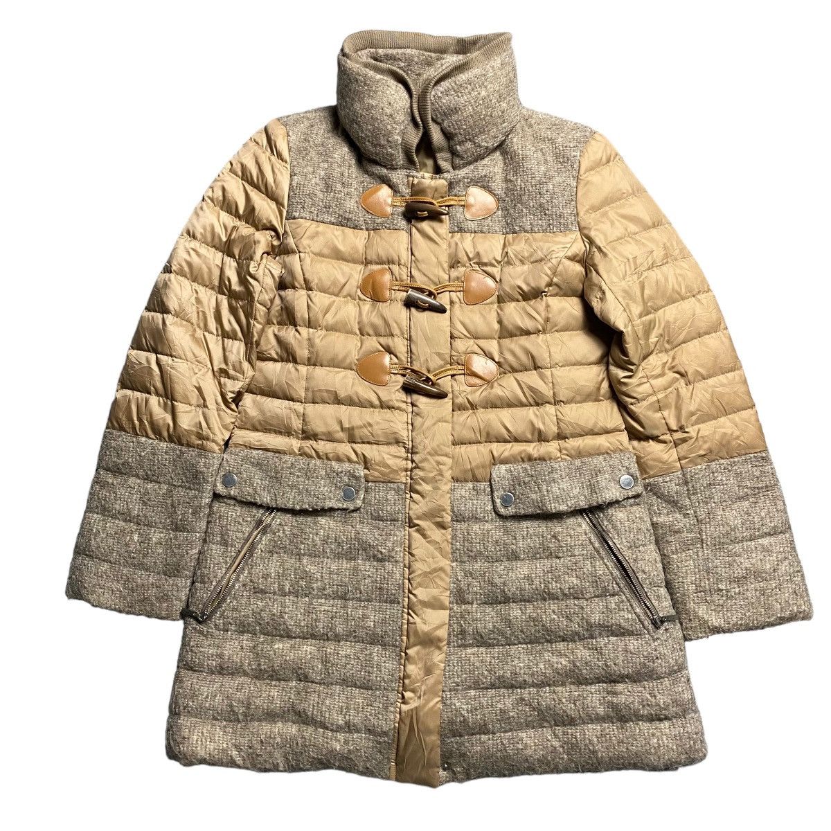 Evex By Krizia Wool & Nylon Blend Duffle Coat