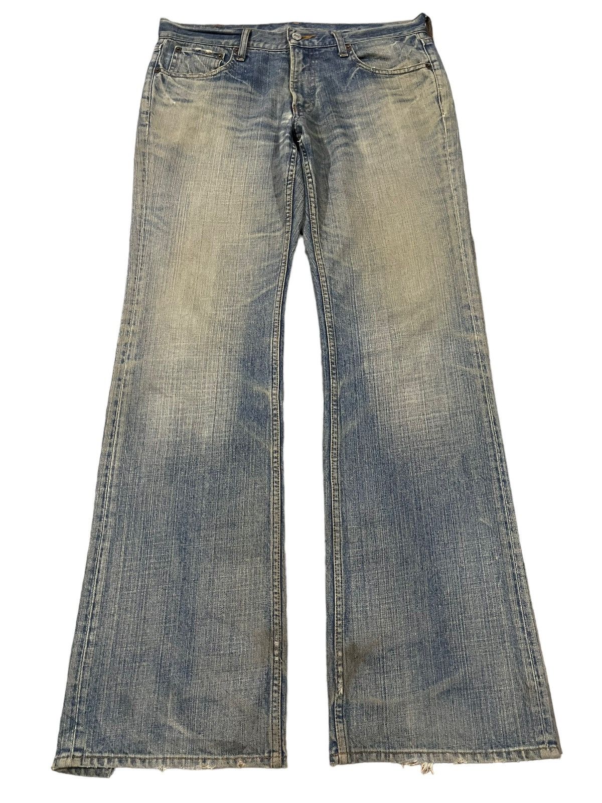 14th Addiction Vintage Japanese Brand Blue Faded Wash Style Bootcut Jeans Size US 34 / EU 50 - 1 Thumbnail