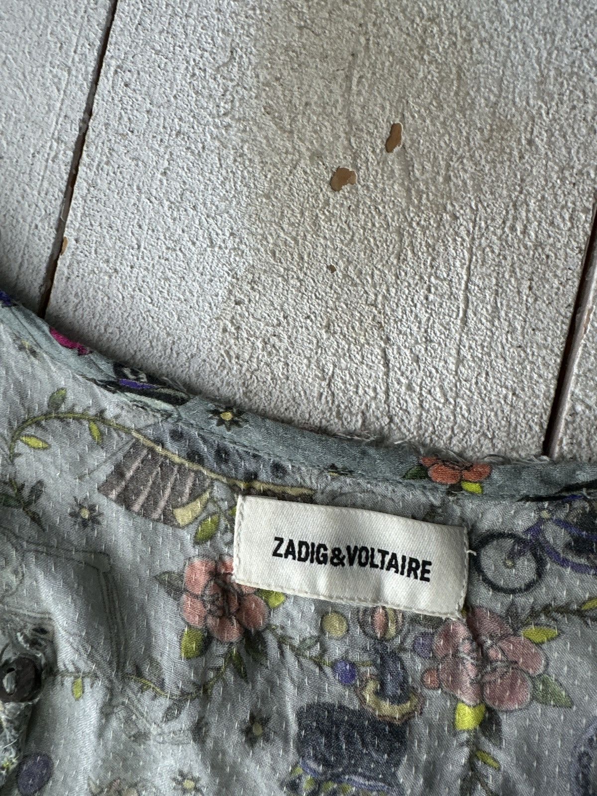 Zadig & Voltaire 🚨VNTG Zadig & Voltaire MINI DRESS/ TEE Degrade Skull T Shirt Size XXS / US 00 / IT 34 - 8 Thumbnail
