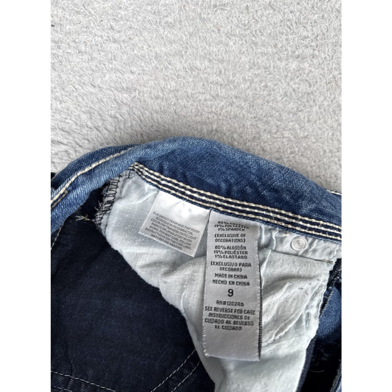 Vintage WallFlower Jeans Bootcut Jeans Juniors 9 Blue Medium Wash Low Rise Stretch Denim 29x30 Womens Regular 5-Pocket Design City Festival Hipster N/A Size 30" / US 8 / IT 44 - 7 Thumbnail