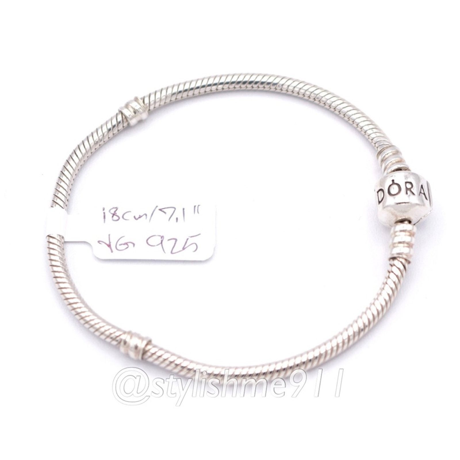 pandora PANDORA Moments Barrel Clasp Charm Bracelet - 590702HV Size ONE SIZE - 10 Thumbnail